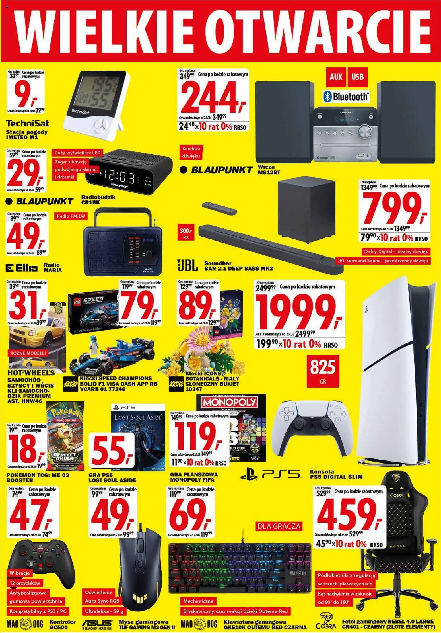 Mediaexpert promocje - Wielkie otwarcie Bytom od 13.08.2026 | Strona: 3 | Produkty: PC, Mysz, Hot wheels, Konsola