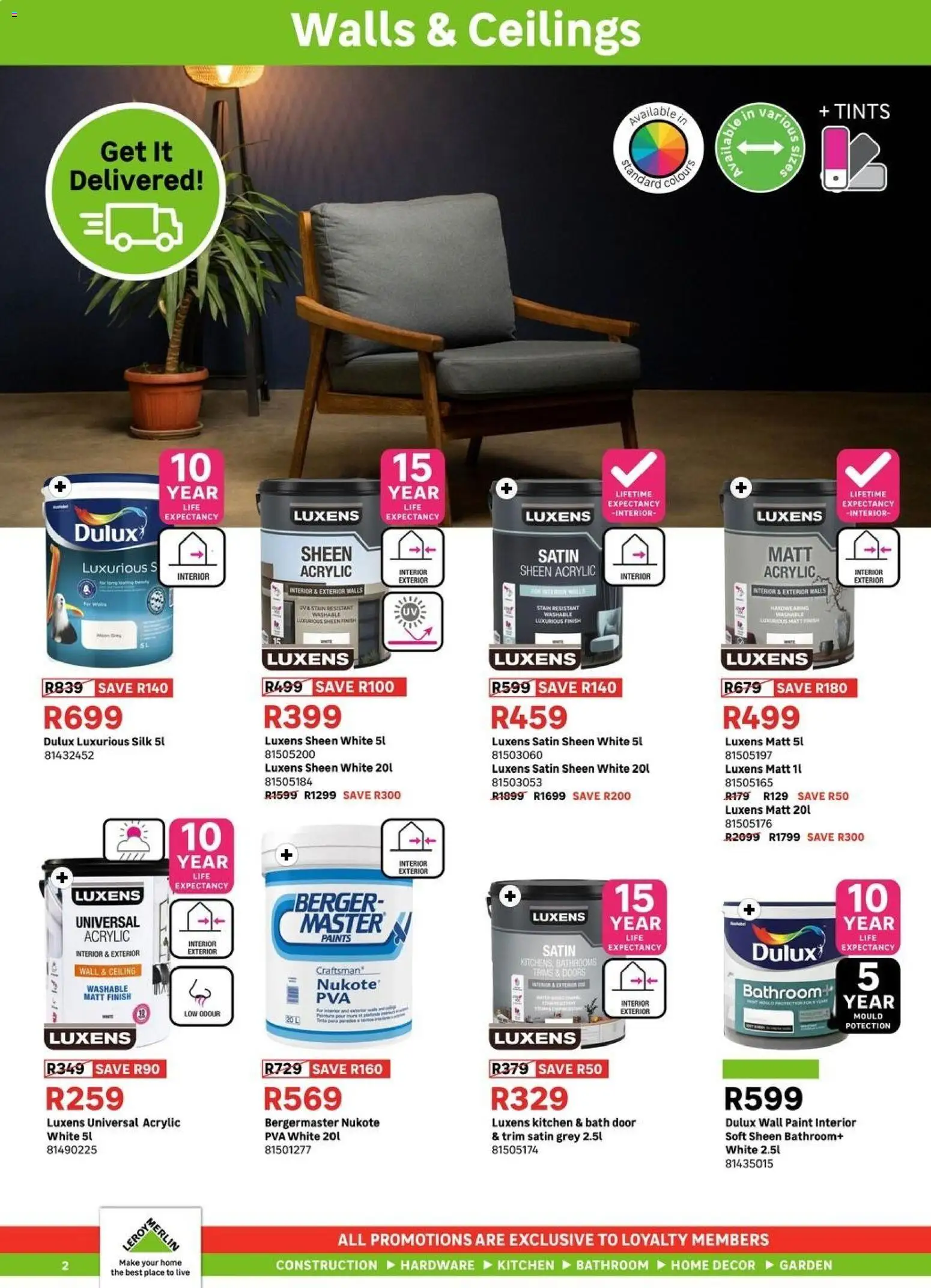 New Leroy Merlin catalogue – valid from 21/08/2026 | Page: 2 | Products: Paint, Bath