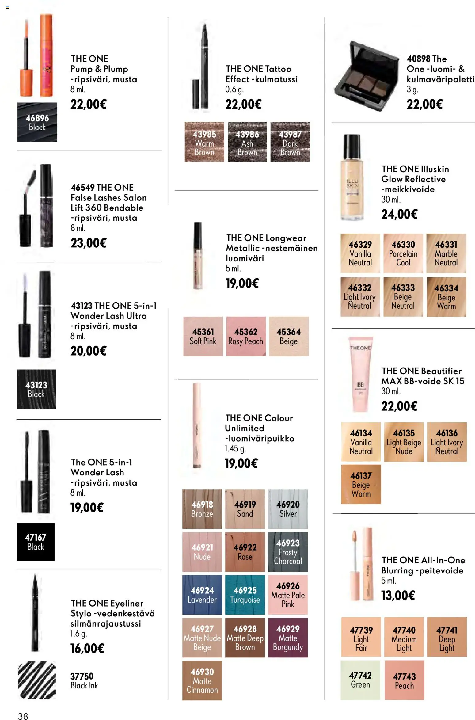 Oriflame - Esite 11 – voimassa 05/08/2026 alkaen | Sivu: 38 | Tuotteet: Peitevoide, Luomiväri