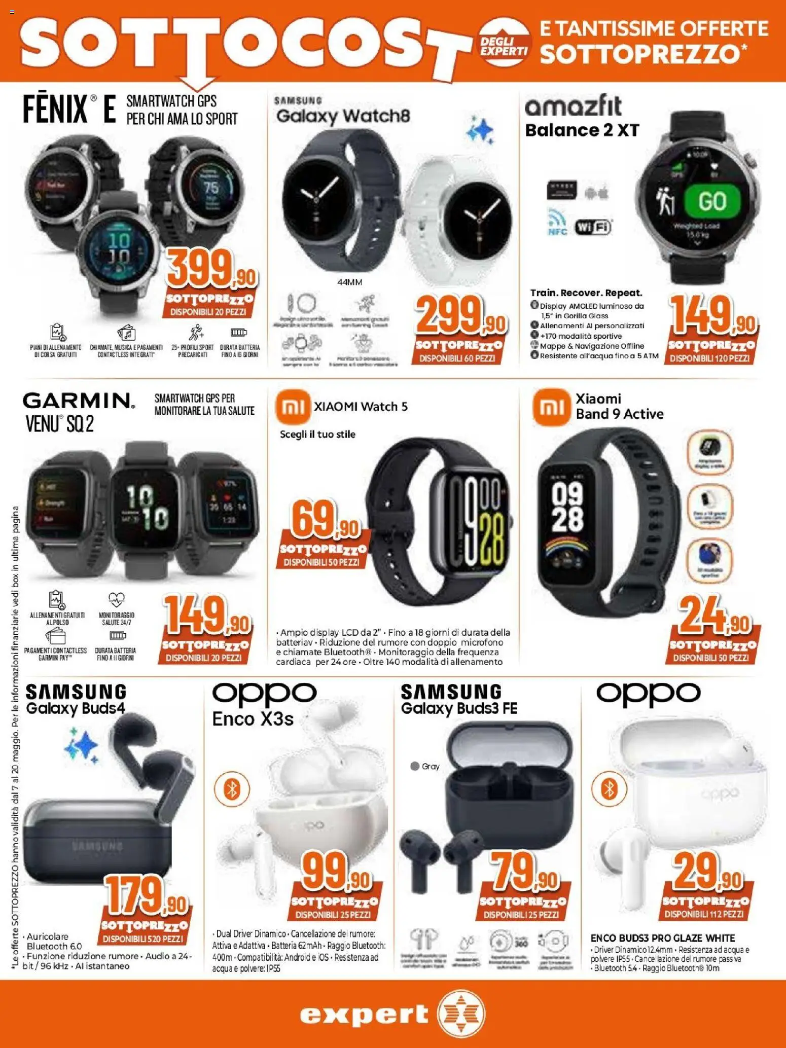 Volantino Expert del 07.05.2026 | Pagina: 12 | Prodotti: Acqua, Monitorare, Audio, Samsung