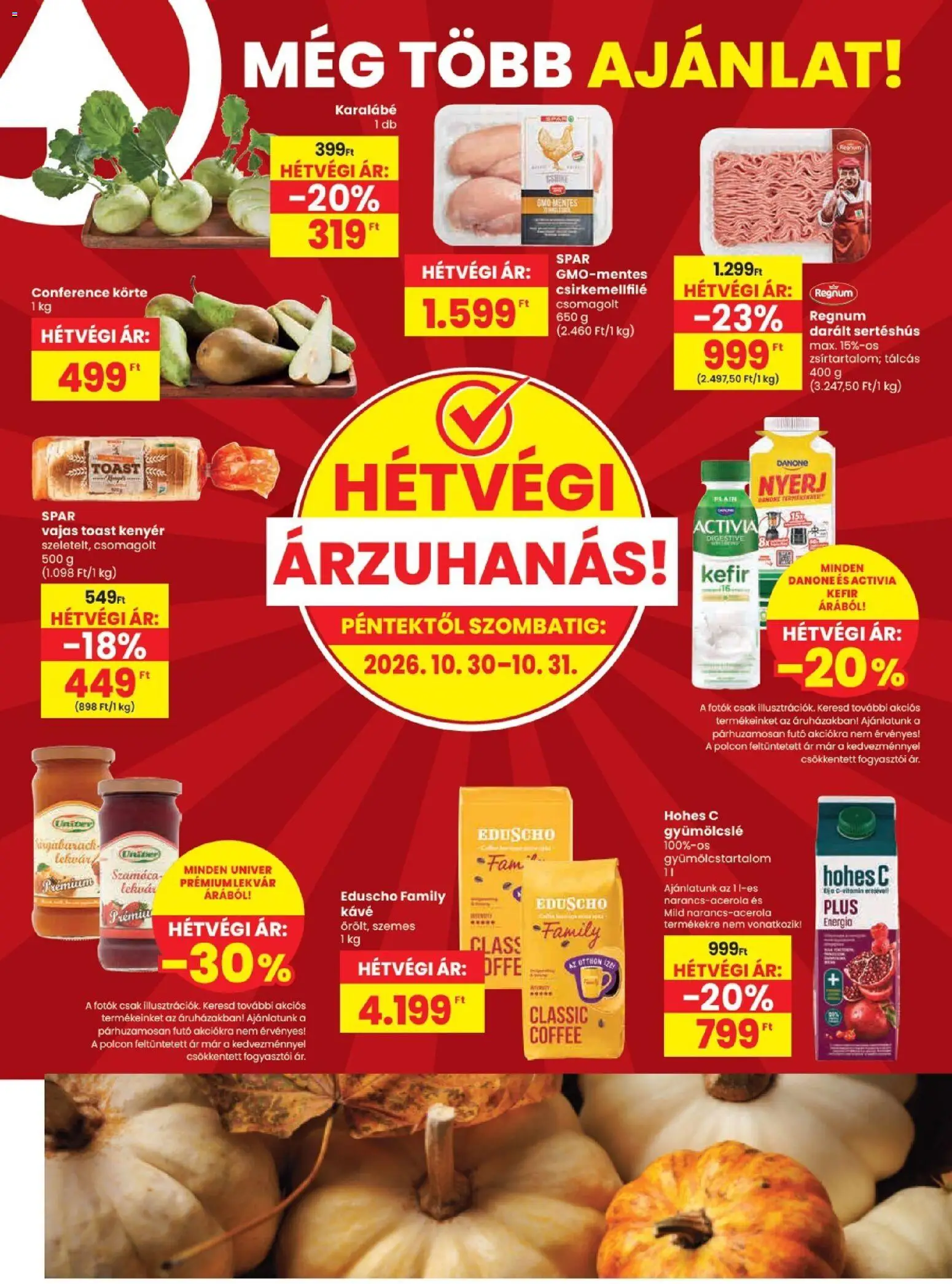 Spar akciós ujság - amely érvényes a következő dátumtól: 2026.10.29. | Oldal: 20