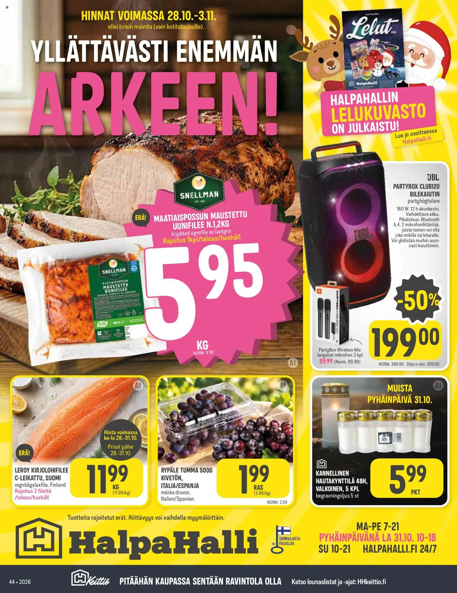Halpa Halli tarjoukset – voimassa 28/10/2026 alkaen | Sivu: 1
