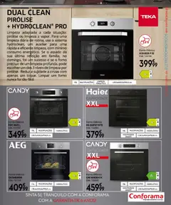 Pré-visualização Conforama folheto válido de 16.04.2026 | Página: 107 | Produtos: Forno, O forno, Forno elétrico