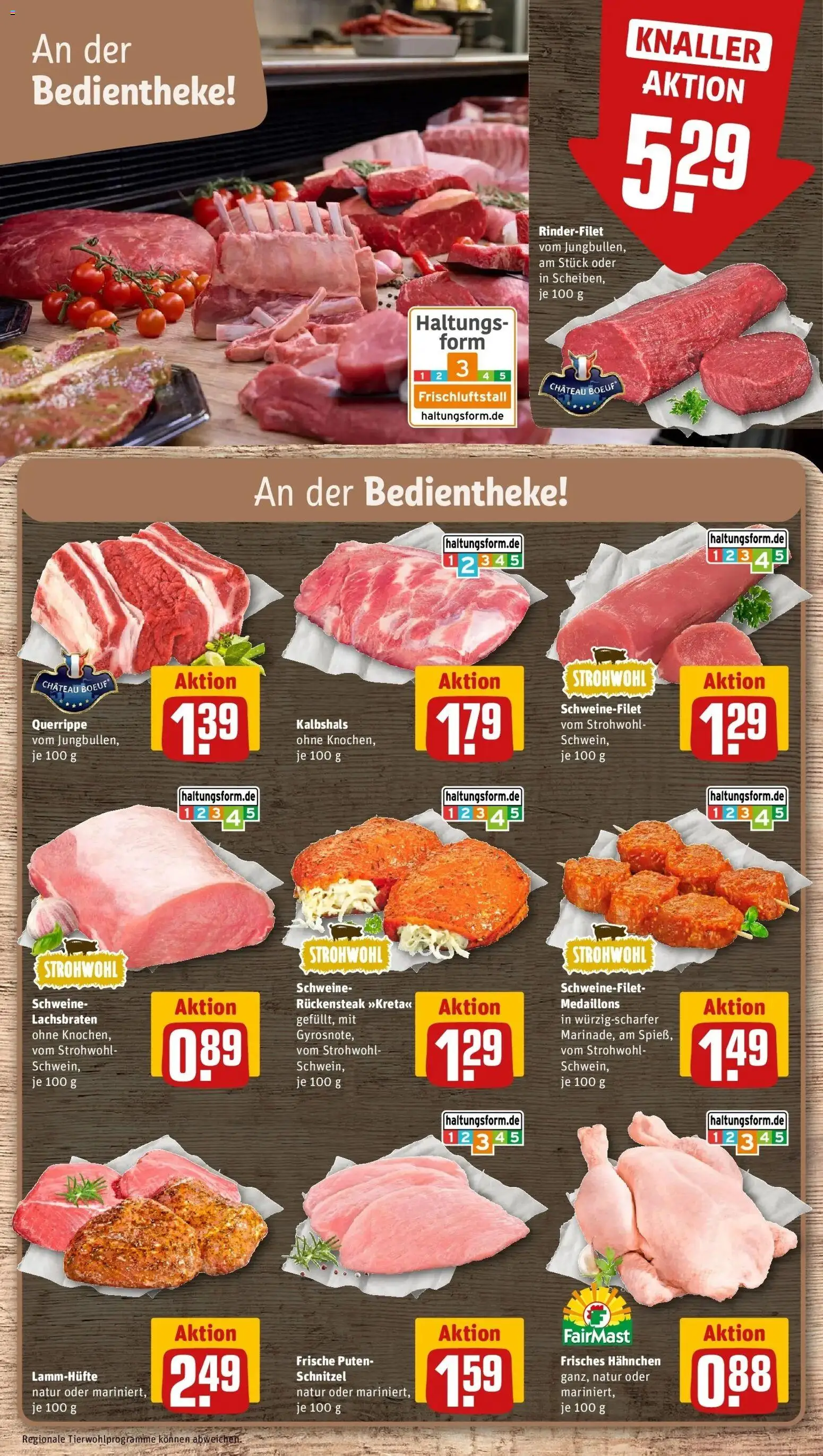 REWE Prospekt ab 14.09.2026 zum Blättern » Angebote | Seite: 6 | Produkte: Hahnchen, Rinderfilet, Schnitzel, Schweinefilet