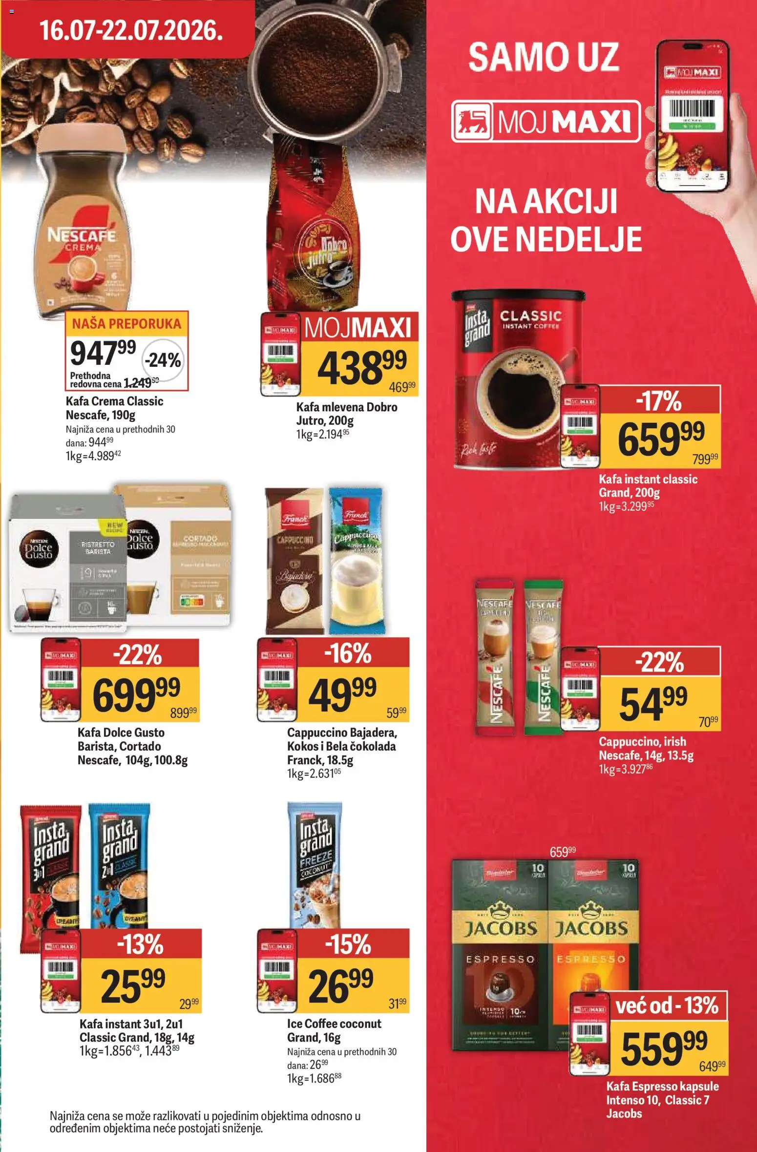 Maxi katalog - važi od 16.07.2026 | Strana: 25 | Proizvode: Dolce Gusto, Kapsule, Kafa, Nescafé