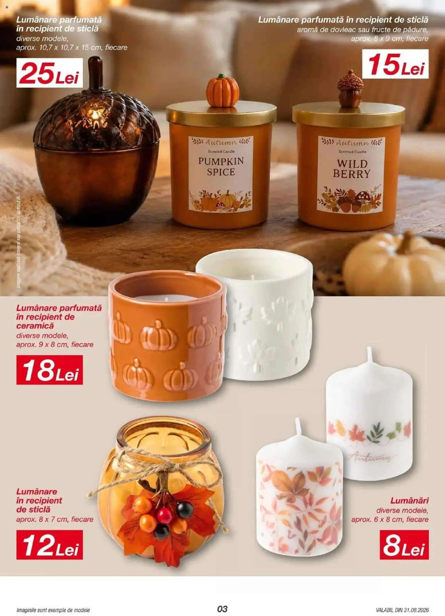 Kik catalog 28.08.2026 - Online magazin Romania | Pagină: 3 | Produse: Dovleac, Lumânare, Lumanare parfumata, Fructe