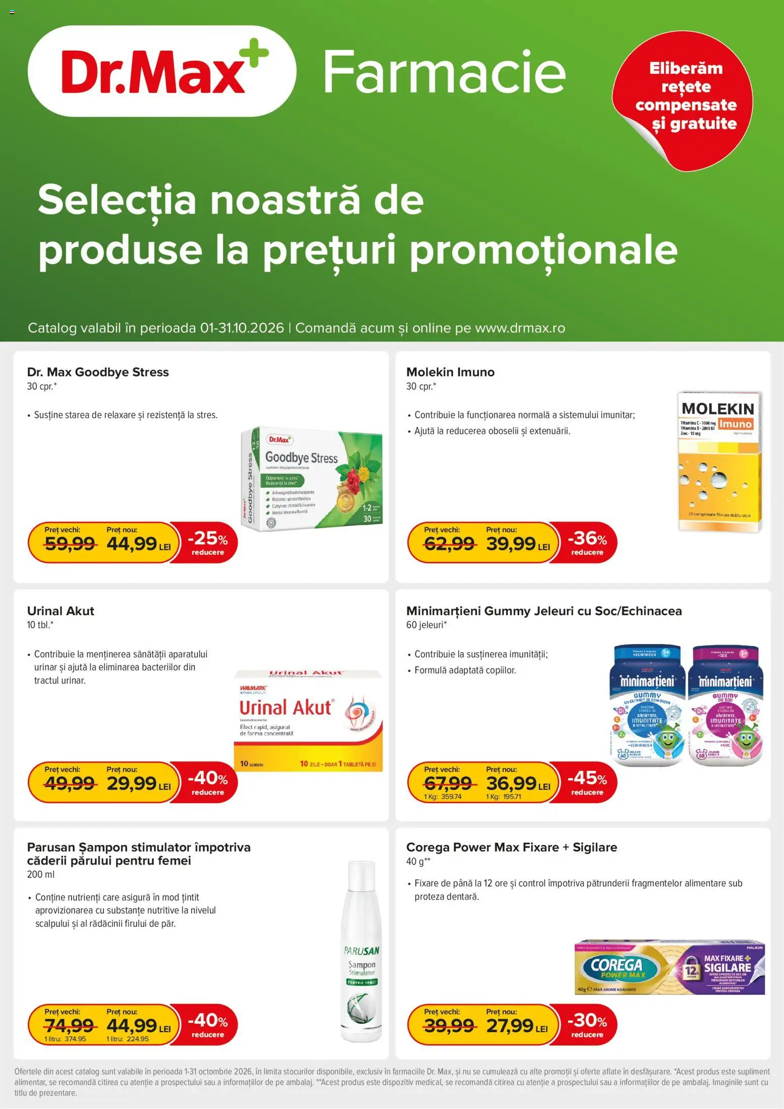Noul catalog Dr.Max – valabil de la 01.10.2026 | Pagină: 1