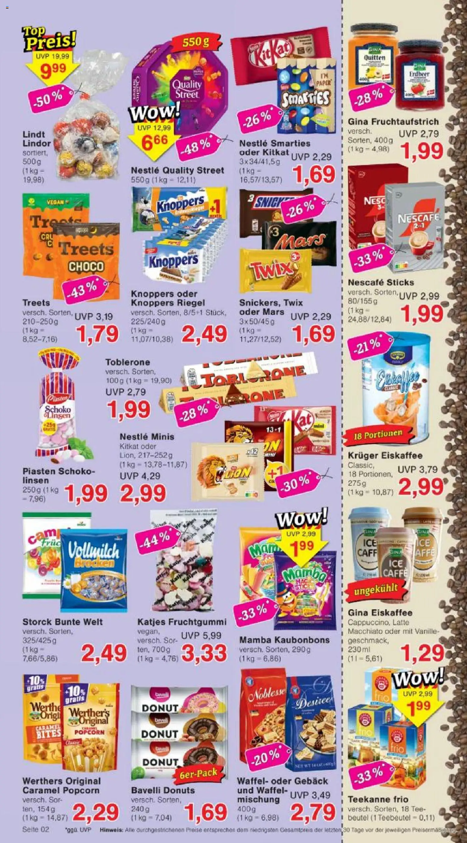 Jawoll Prospekt – gültig ab 26.05.2026 | Seite: 2 | Produkte: Nescafe, Katjes, Mars, Knoppers