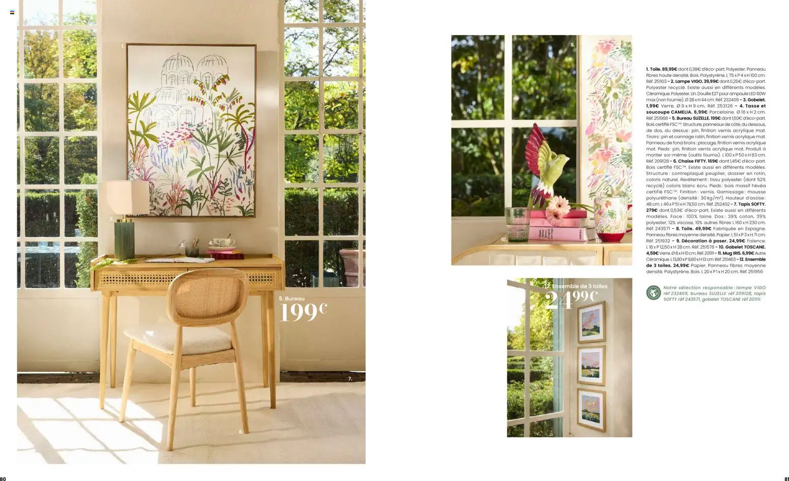{H1} | Page: 41 | Produits: Bureau, Tiroirs, Tapis, Lampe