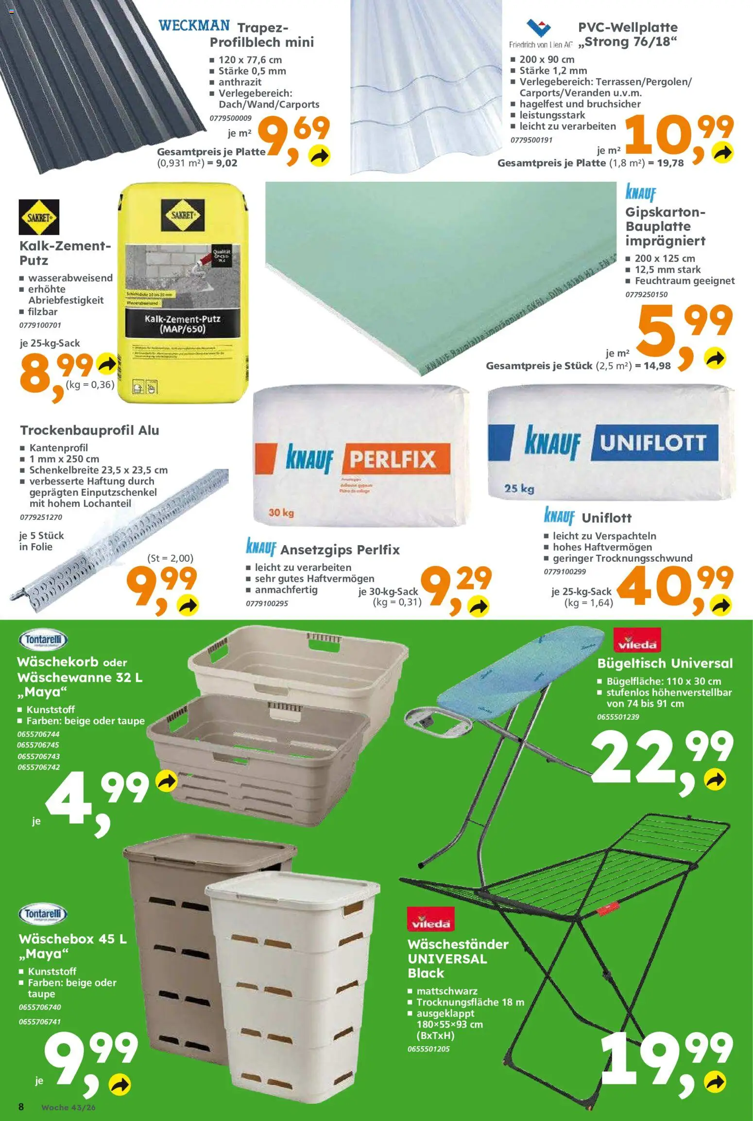 Globus Baumarkt Prospekt – gültig ab 19.10.2026 | Seite: 8