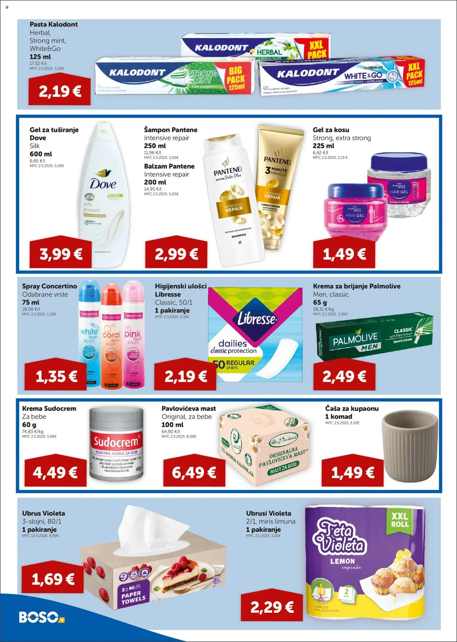 Boso katalog | vrijedi od 29.10.2026 | Stranica: 12 | Proizvodi: Šampon, Gel za tuširanje, Dove, Violeta