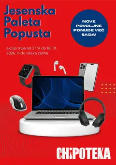 Chipoteka Katalog - Pregled kataloga iz trgovine Chipoteka, vrijedi od 01.10.2026