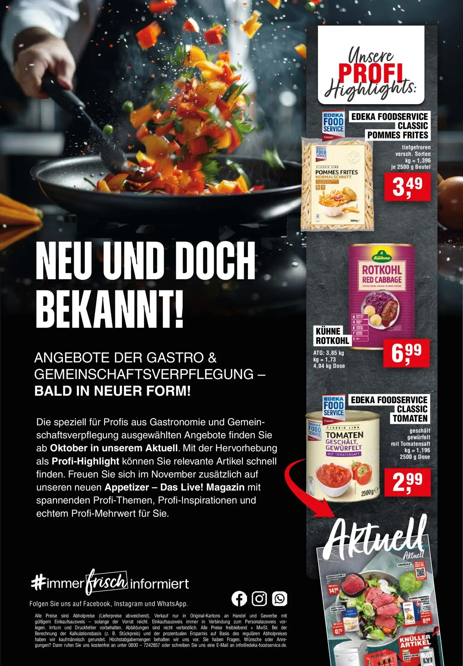 Handelshof Gastro & GV – gültig ab 01.10.2026 | Seite: 12 | Produkte: Rotkohl, Pommes, Tomaten, Pommes frites