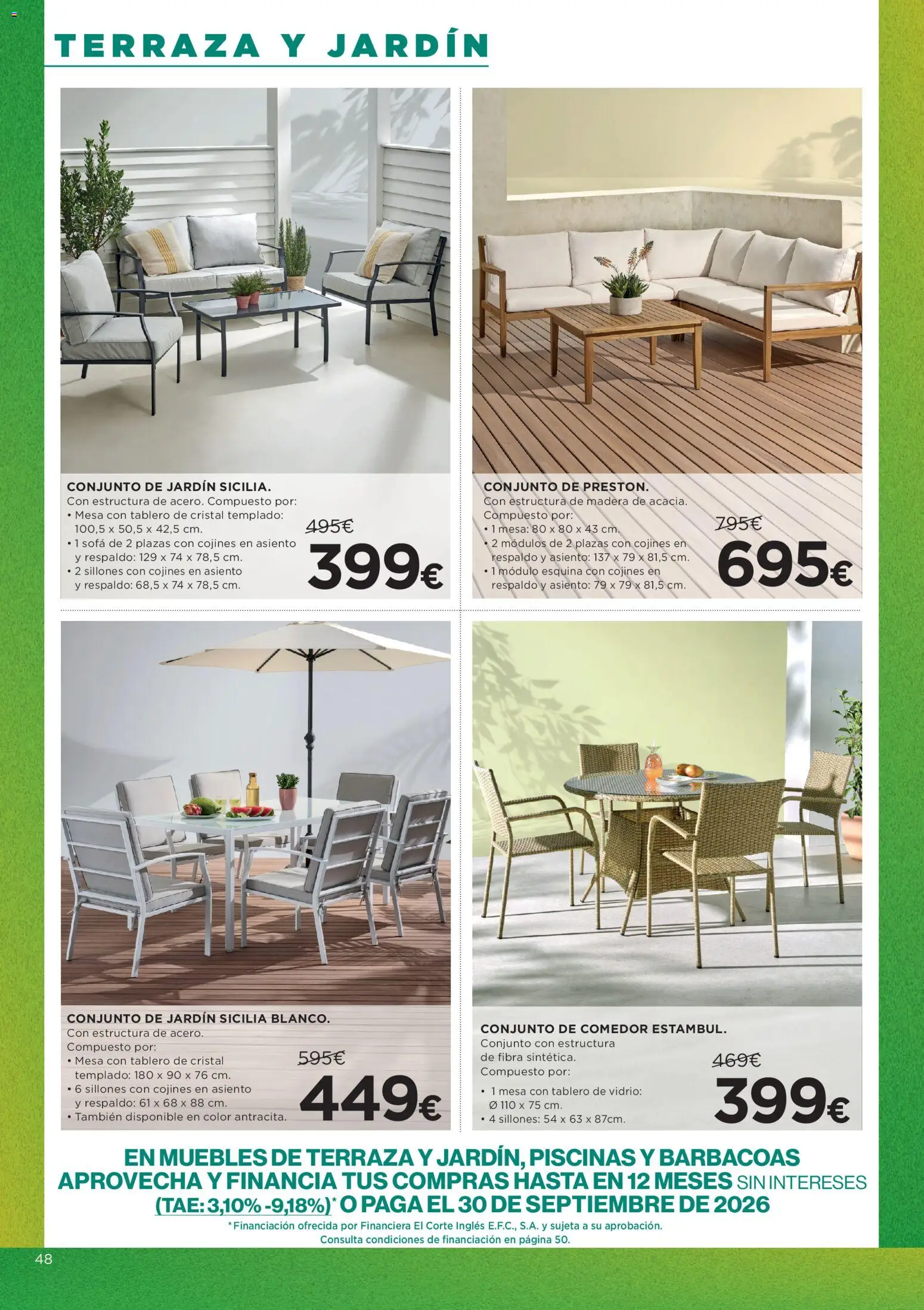 Hipercor catálogo │ válido desde el 21.05.2026 | Página: 48 | Productos: Muebles, Sofá, Mesa