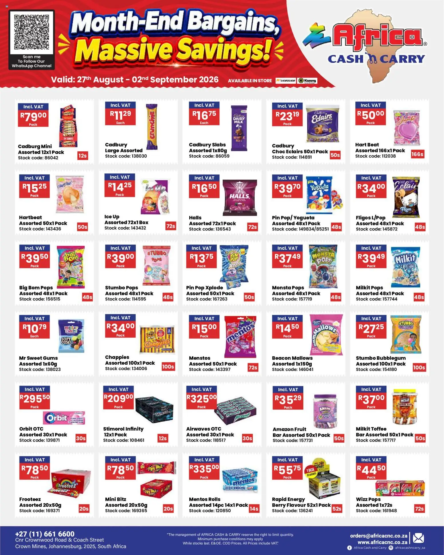 New Africa Cash & Carry catalogue – valid from 27/08/2026 | Page: 25 | Products: Box, Stock, Fruit