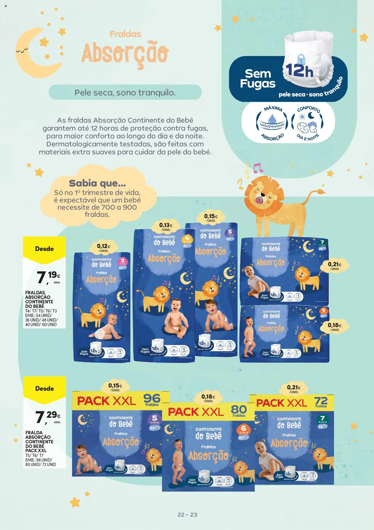 Continente Bebé Verão │ válido de 30/06/2026 | Página: 23 | Produtos: Fraldas
