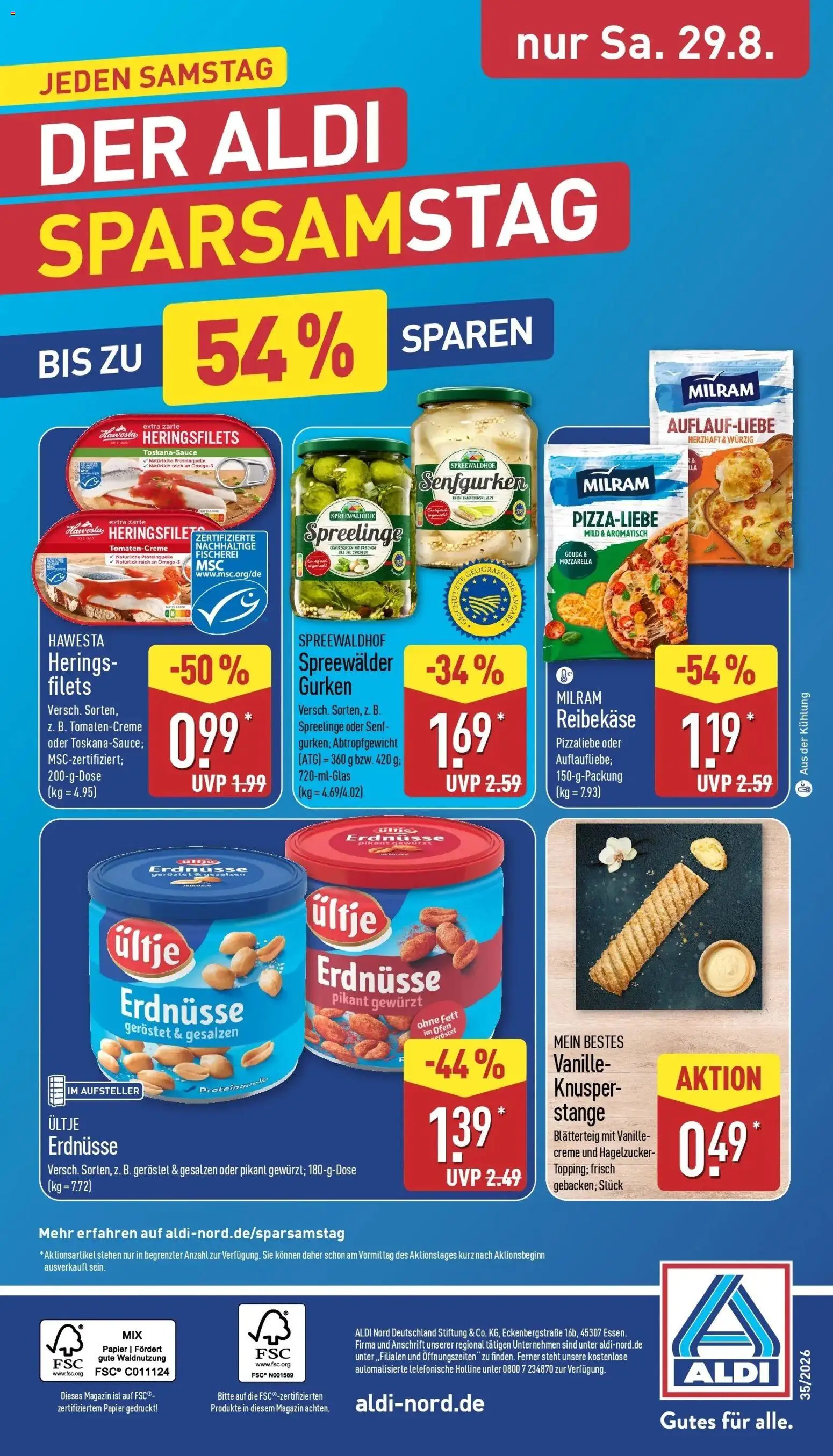 Aldi Aktueller Prospekt (ab 24.08.2026) » Angebote Online | Seite: 32 | Produkte: Ofen, Ultje erdnusse, Vanille, Reibekase