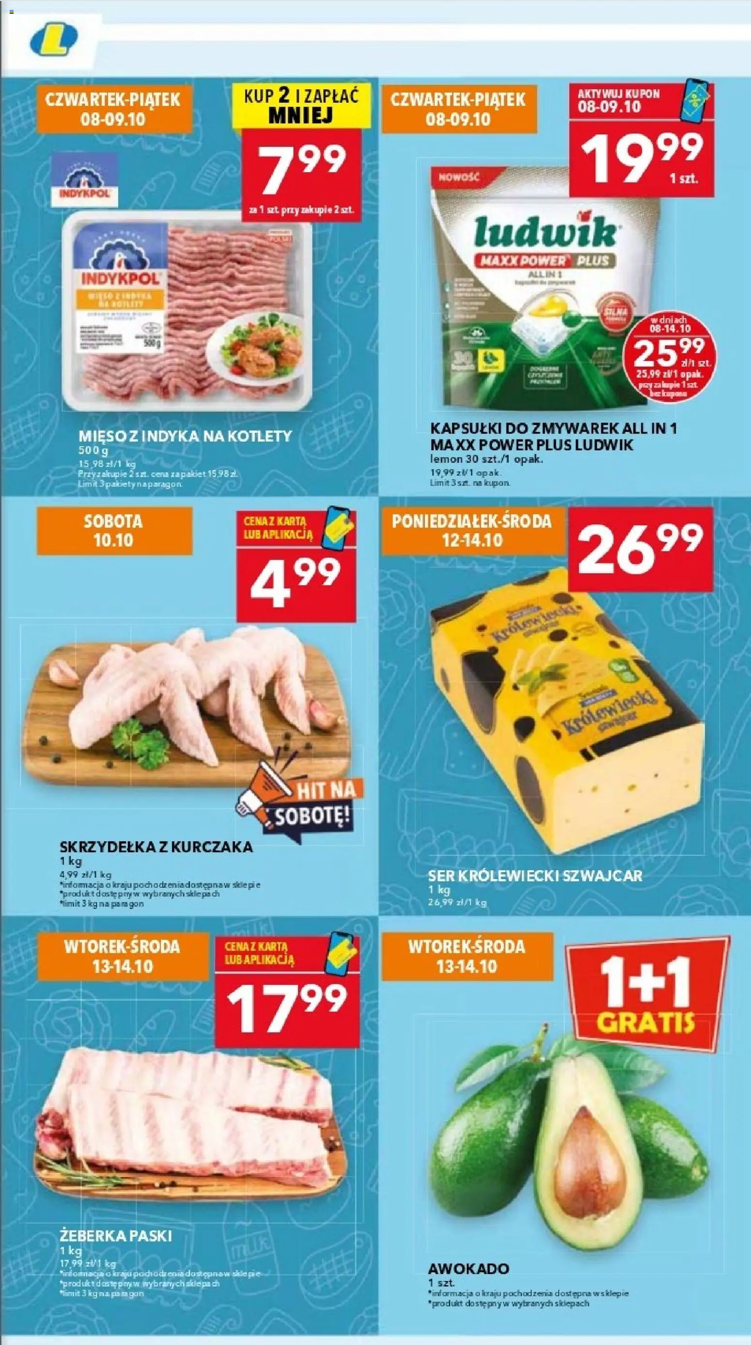 Lewiatan gazetka - Warszawa od 08.10.2026 | Strona: 3 | Produkty: Karta, Skrzydełka z kurczaka, Kapsułki, Mięso