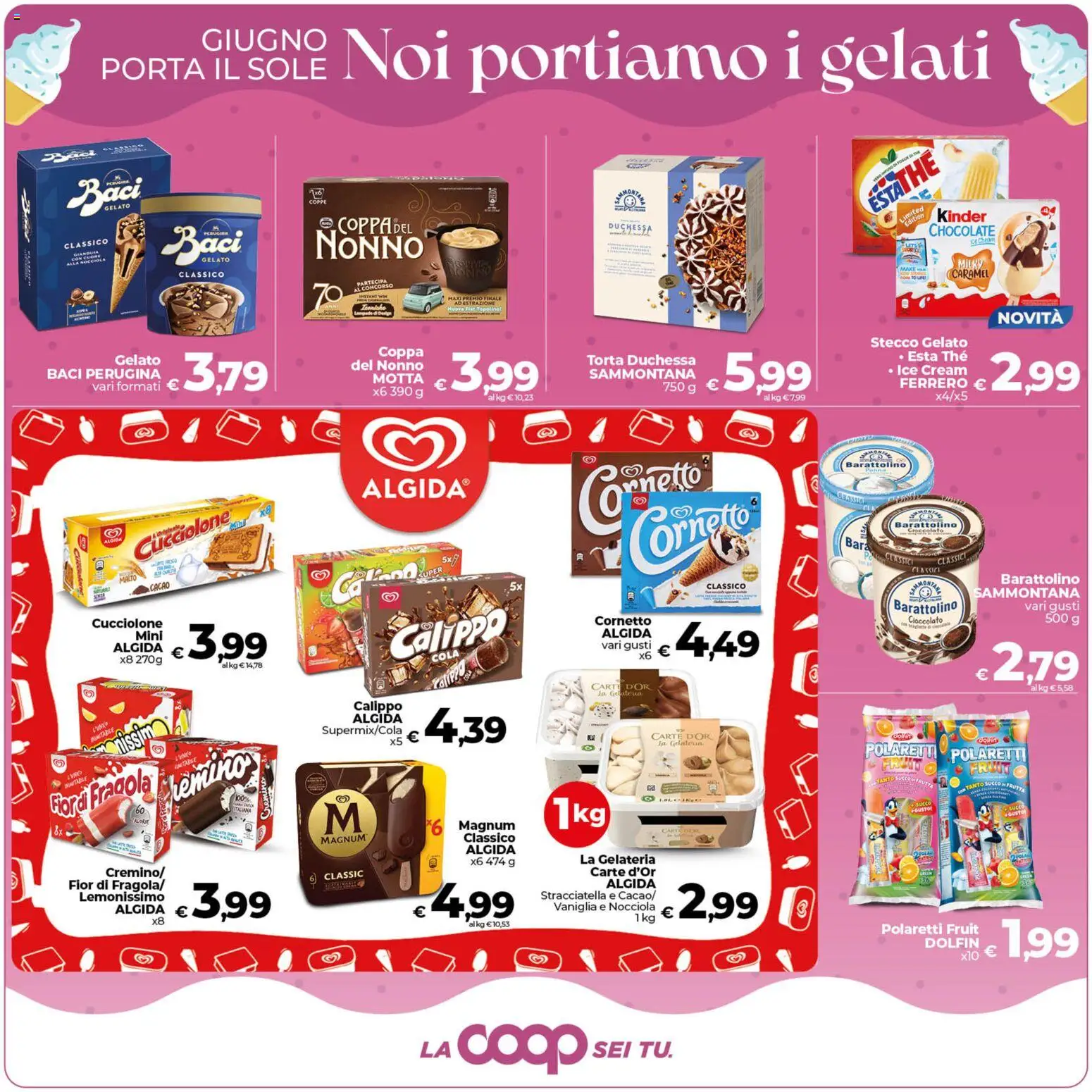 Volantino COOP del 09.06.2026 | Pagina: 13 | Prodotti: Succo, Gelato, Frutta, The