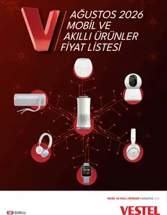 01 Ağustos 2026 tarihinden itibaren geçerli olan Vestel kataloğu önizlemesi