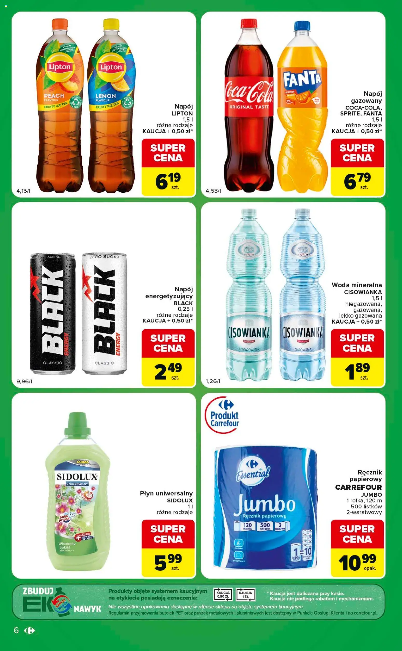 Carrefour gazetka - Express od 14.07.2026 | Strona: 6 | Produkty: Ice Tea, Alkohol, Ręcznik papierowy, Woda