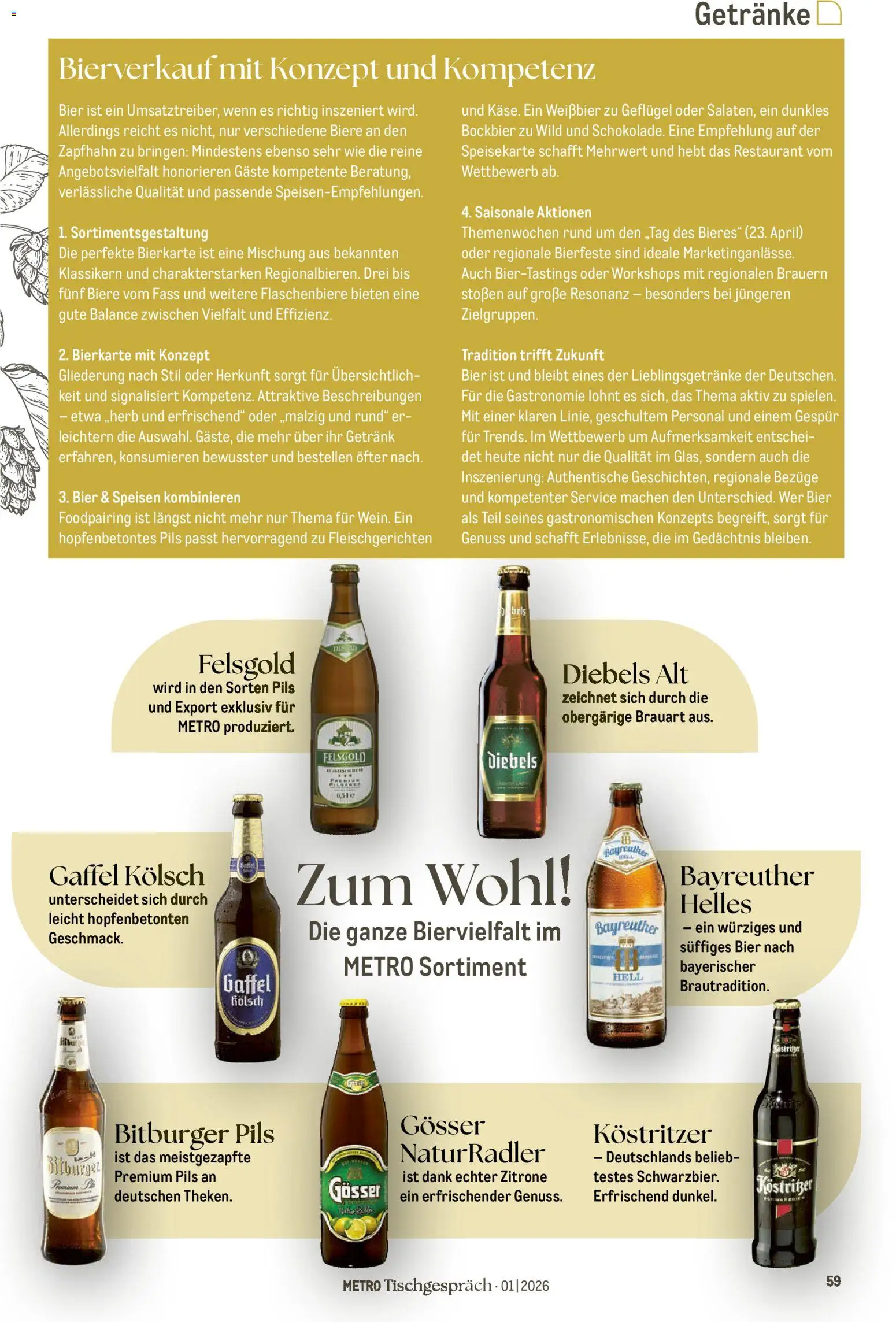 Metro Tischgespräch – gültig ab 01.02.2026 | Seite: 59 | Produkte: Bier, Pils, Zitrone, Diebels