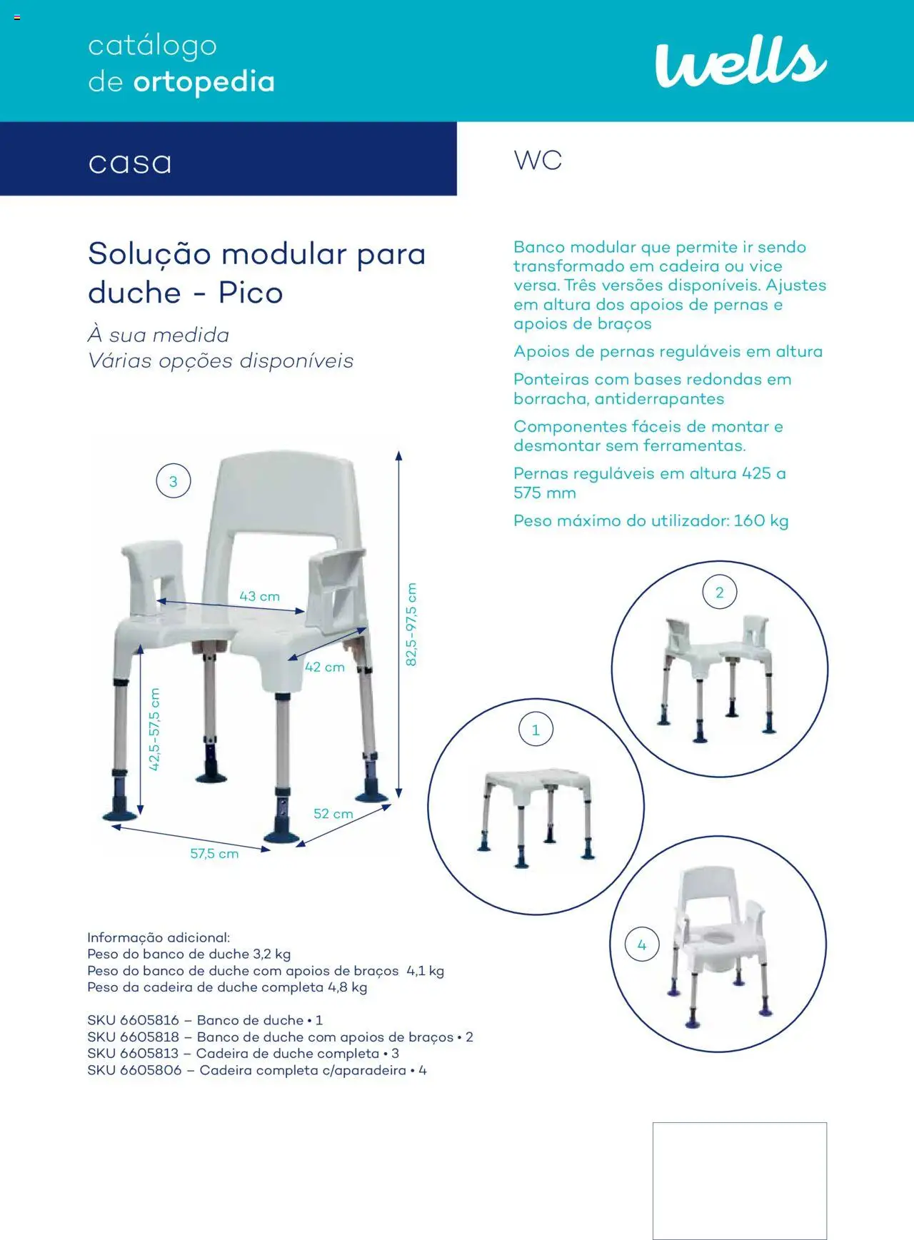 Well’s Catálogo de Ortopedia │ válido de 12/02/2024 | Página: 123 | Produtos: Banco, Cadeira