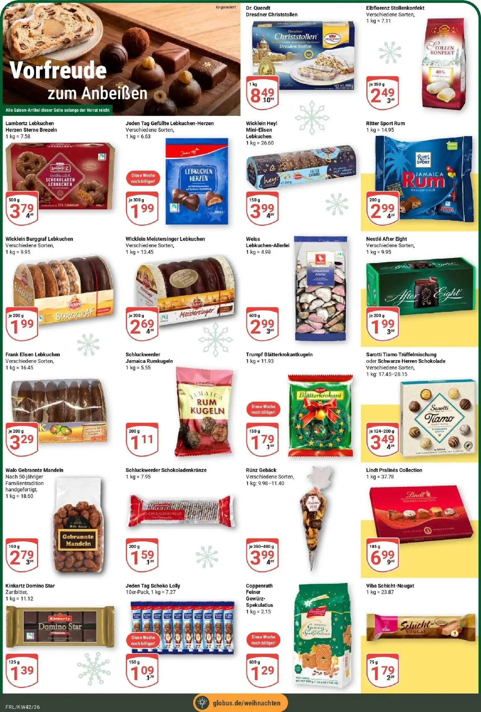 Globus Prospekt Freilassing (ab 12.10.2026) » Angebote online | Seite: 5 | Produkte: Schokolade, Rum, Ritter sport, Lindt