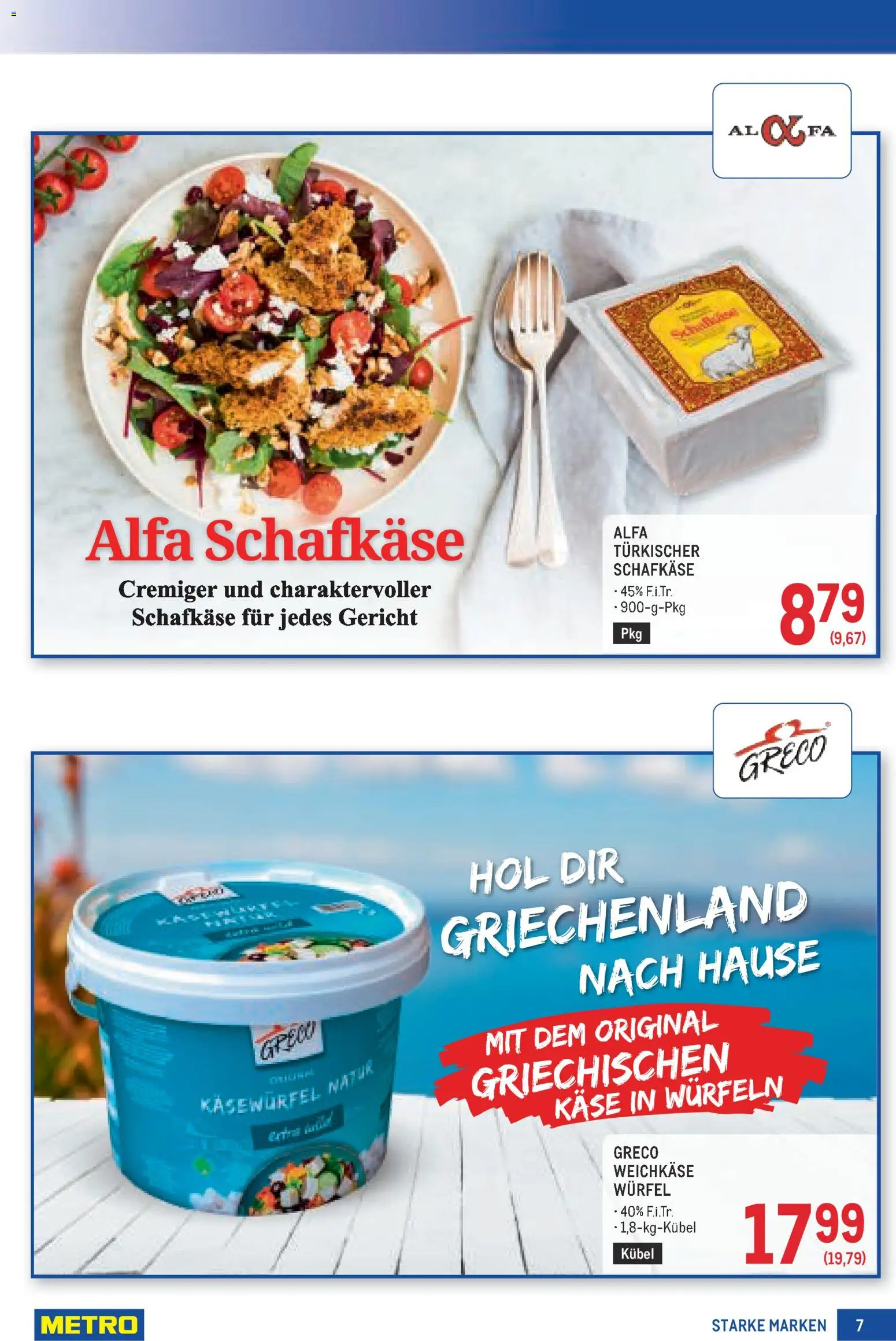 Metro angebote Starke Marken gültig ab 23.07.2026 | Seite: 7 | Produkte: Käse
