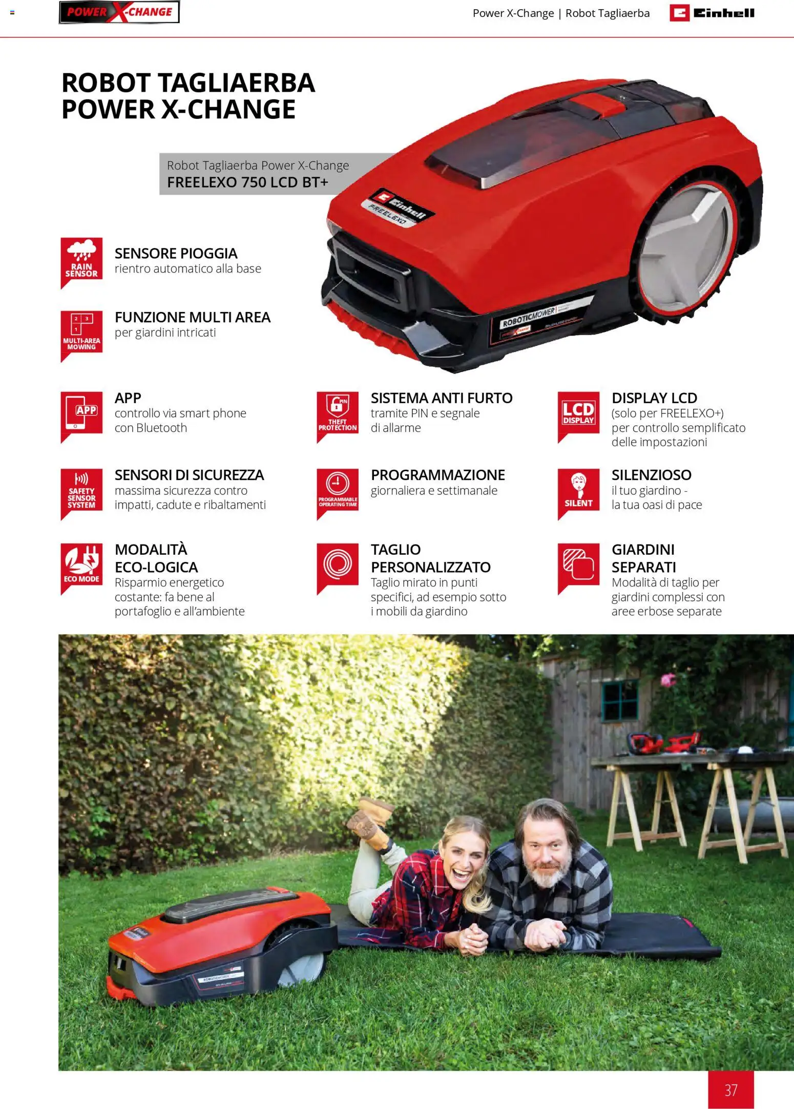 Volantino Einhell del 02/03/2026 | Pagina: 39 | Prodotti: Taglio, Portafoglio, Robot, Mobili da giardino