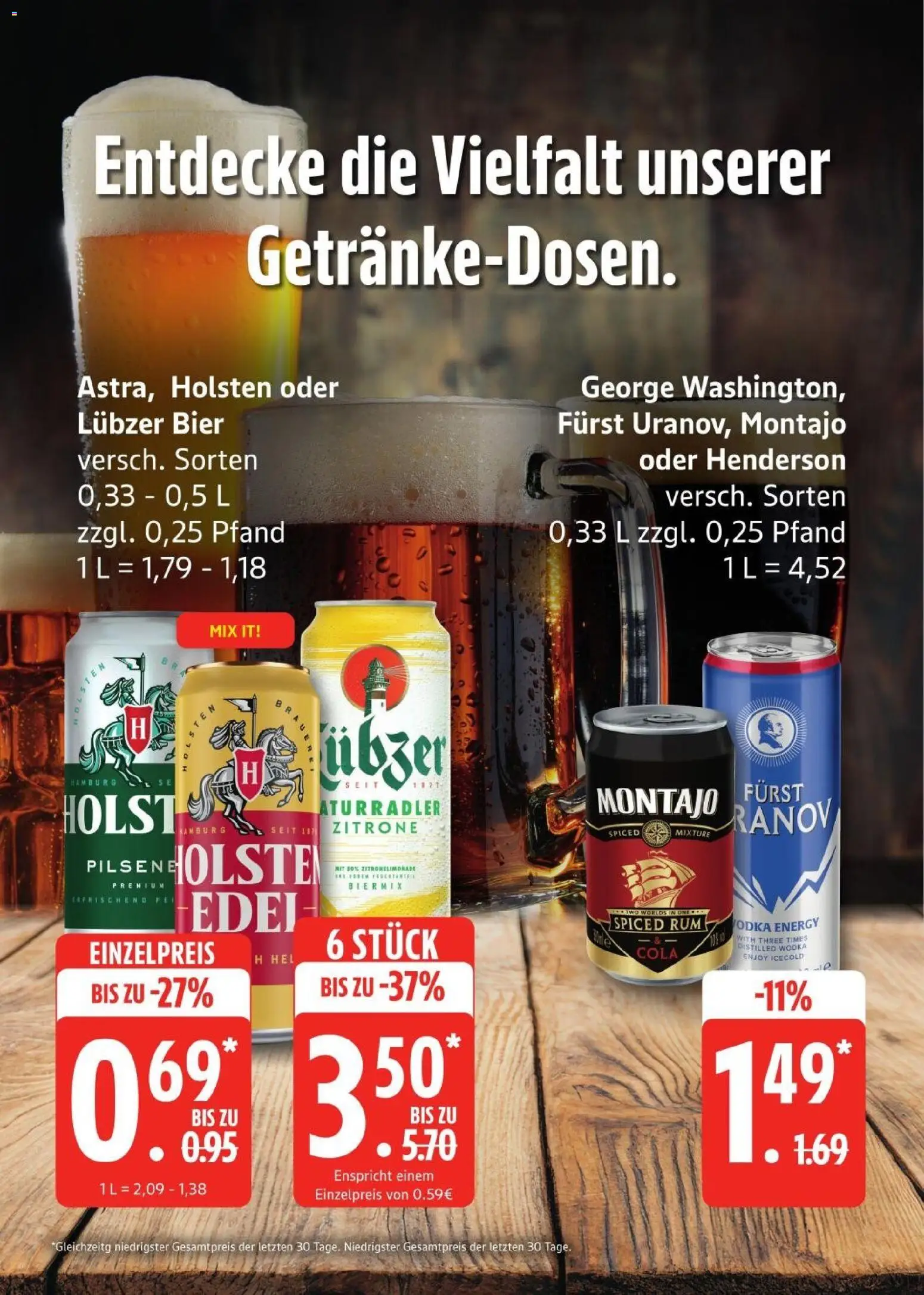 Edeka Prospekt Hamburg – gültig ab 23.08.2026 | Seite: 27 | Produkte: Cola, Bier, Rum, Zitrone