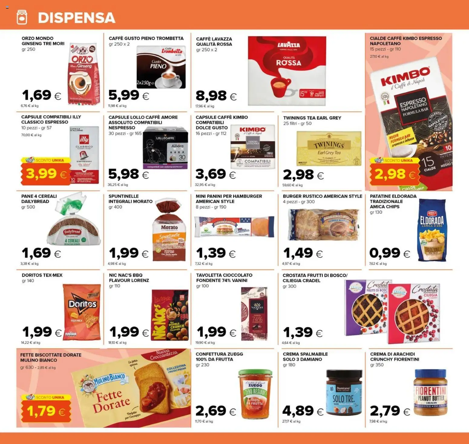 Volantino Tigre del 14/09/2026 | Pagina: 12 | Prodotti: Arachidi, Hamburger, Illy, Kimbo