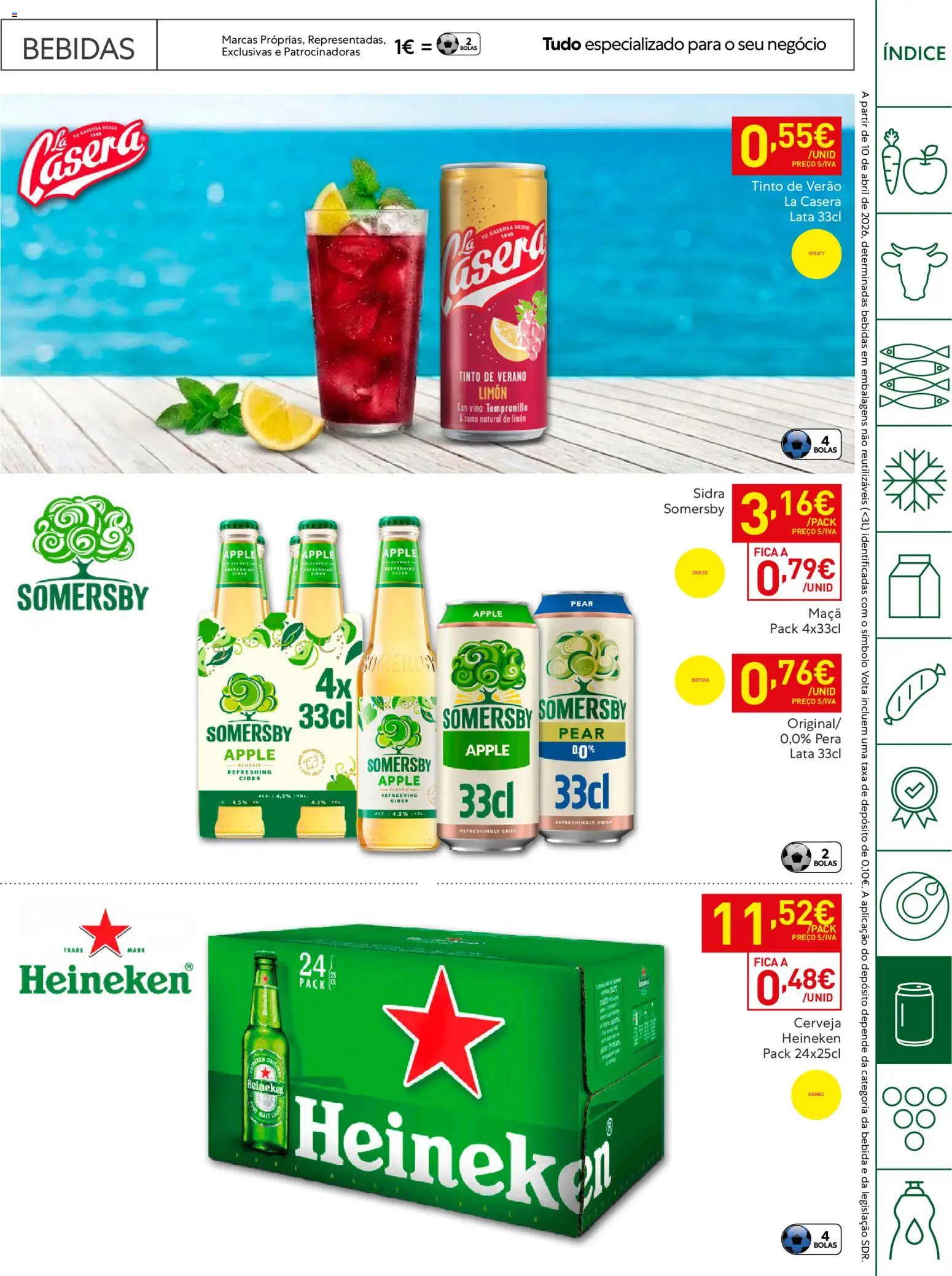 Recheio Horeca │ válido de 05.05.2026 | Página: 29 | Produtos: Maça, Cerveja, Somersby, Bebida