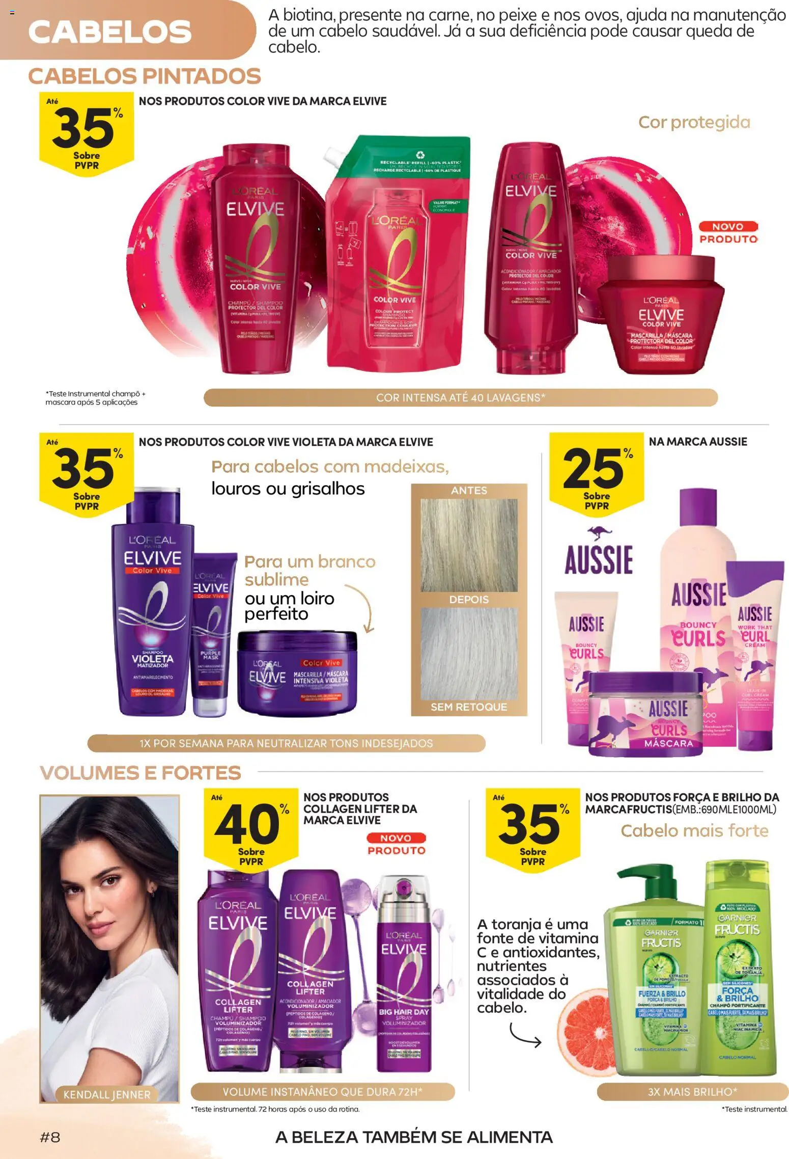 Continente Beleza Ingredientes para uma beleza sem idade │ válido de 22/09/2026 | Página: 8 | Produtos: Champô, Shampoo, Toranja, Colágeno