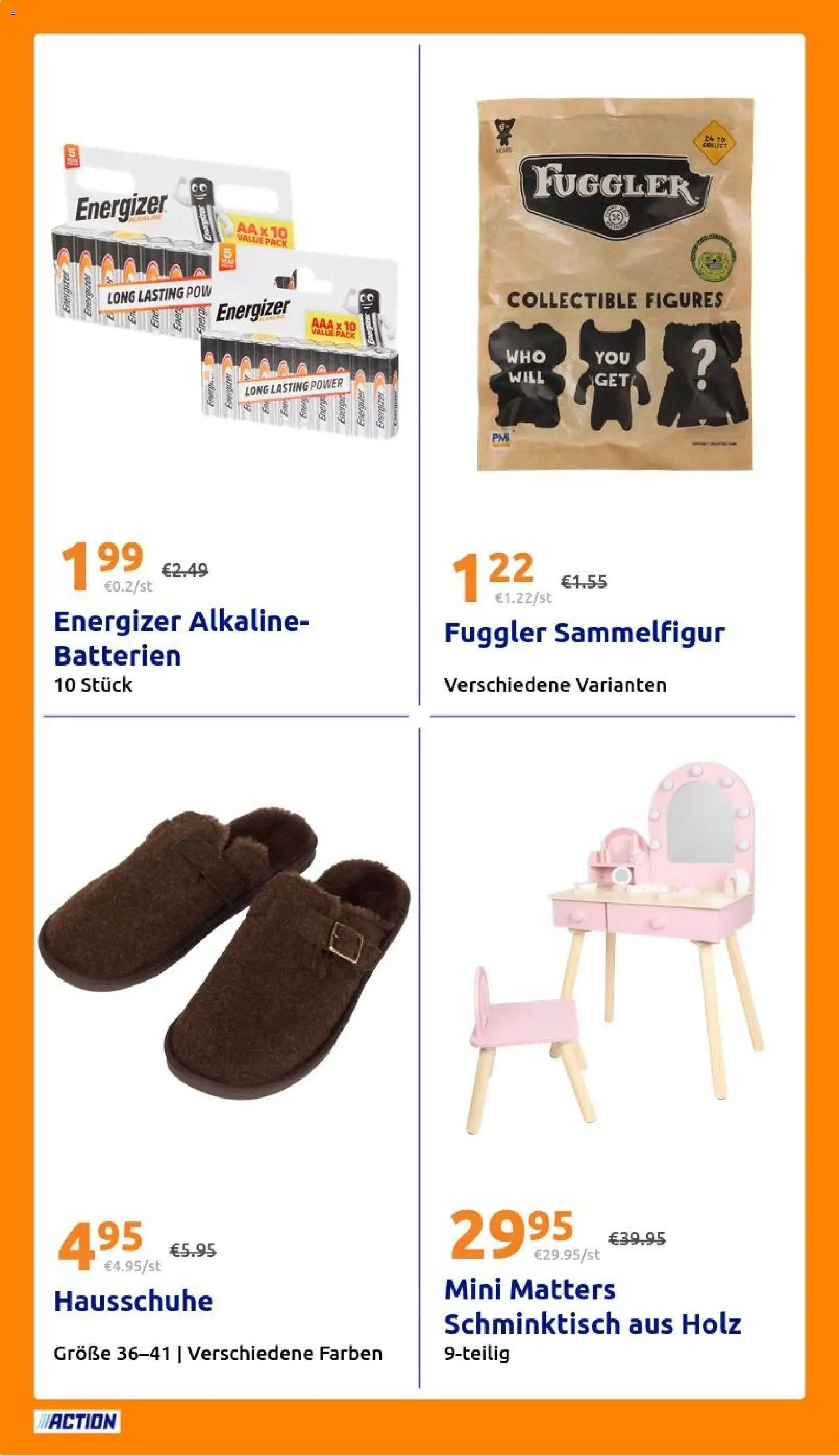 Action Prospekt – gültig ab 21.10.2026 | Seite: 20 | Produkte: Batterien, Schminktisch, Hausschuhe