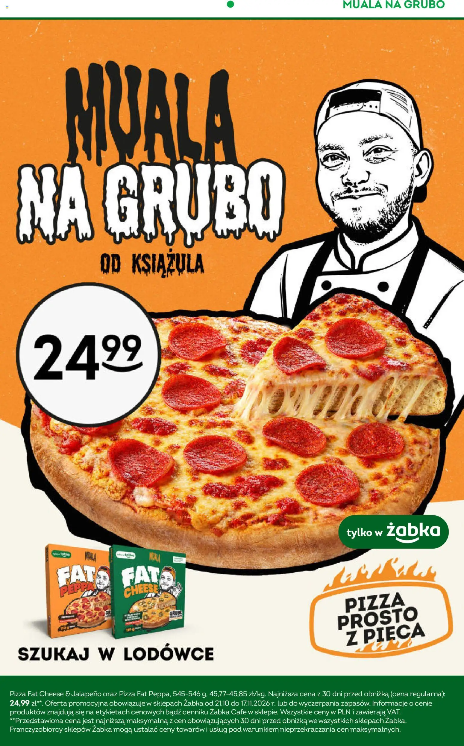 Żabka gazetka od 21.10.2026 | Strona: 13 | Produkty: Jalapeno, Pizza