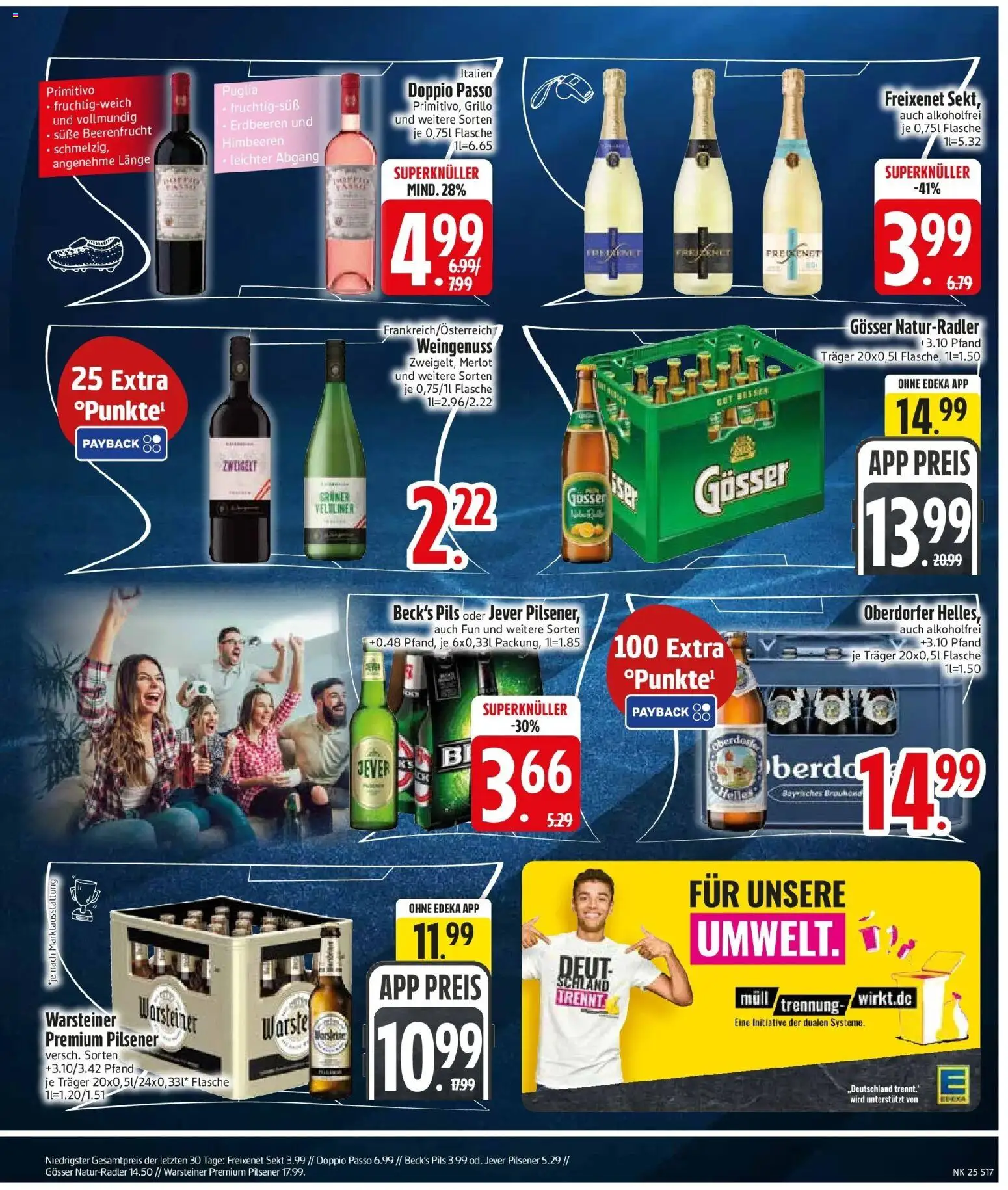 Edeka prospekt Pöttmes – gültig ab 14.06.2026 | Seite: 19 | Produkte: Freixenet, Merlot, Pils, Doppio Passo