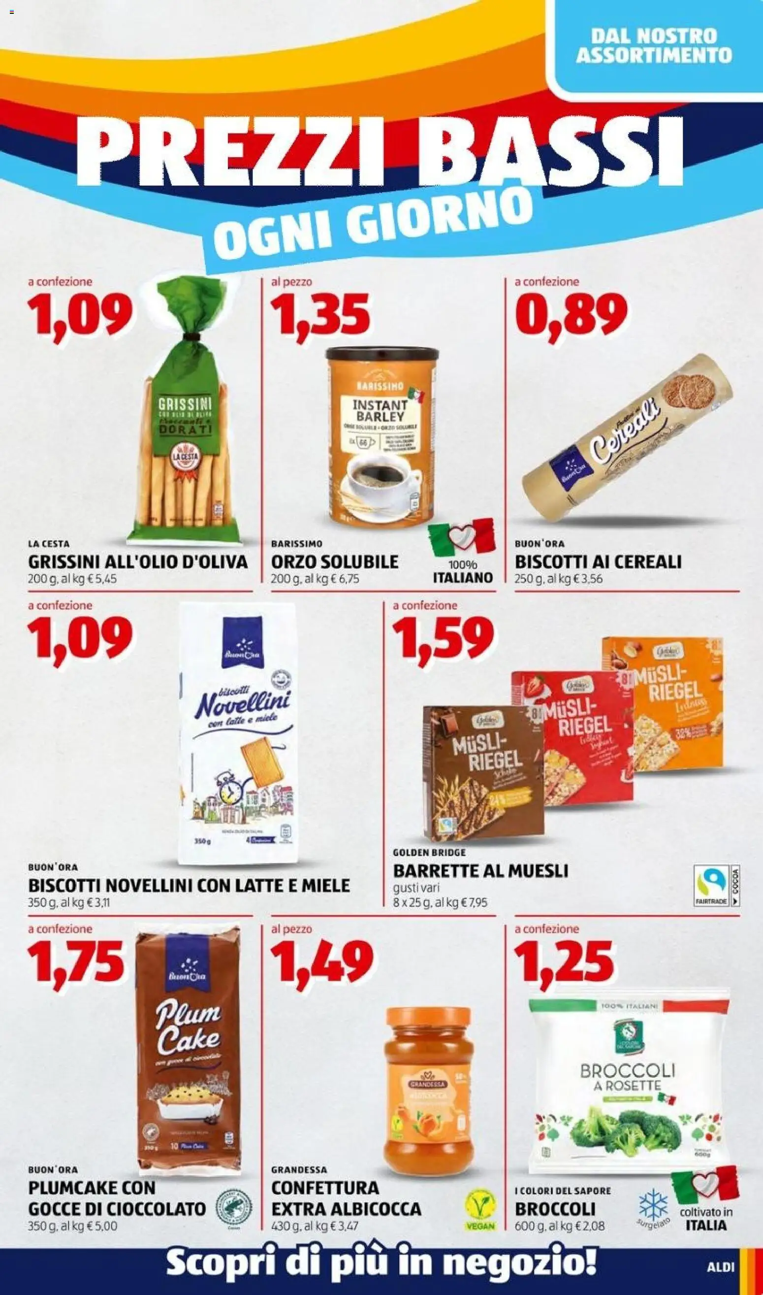 Volantino Aldi del 17/08/2026 | Pagina: 7 | Prodotti: Vegan, Muesli, Cereali, Grissini