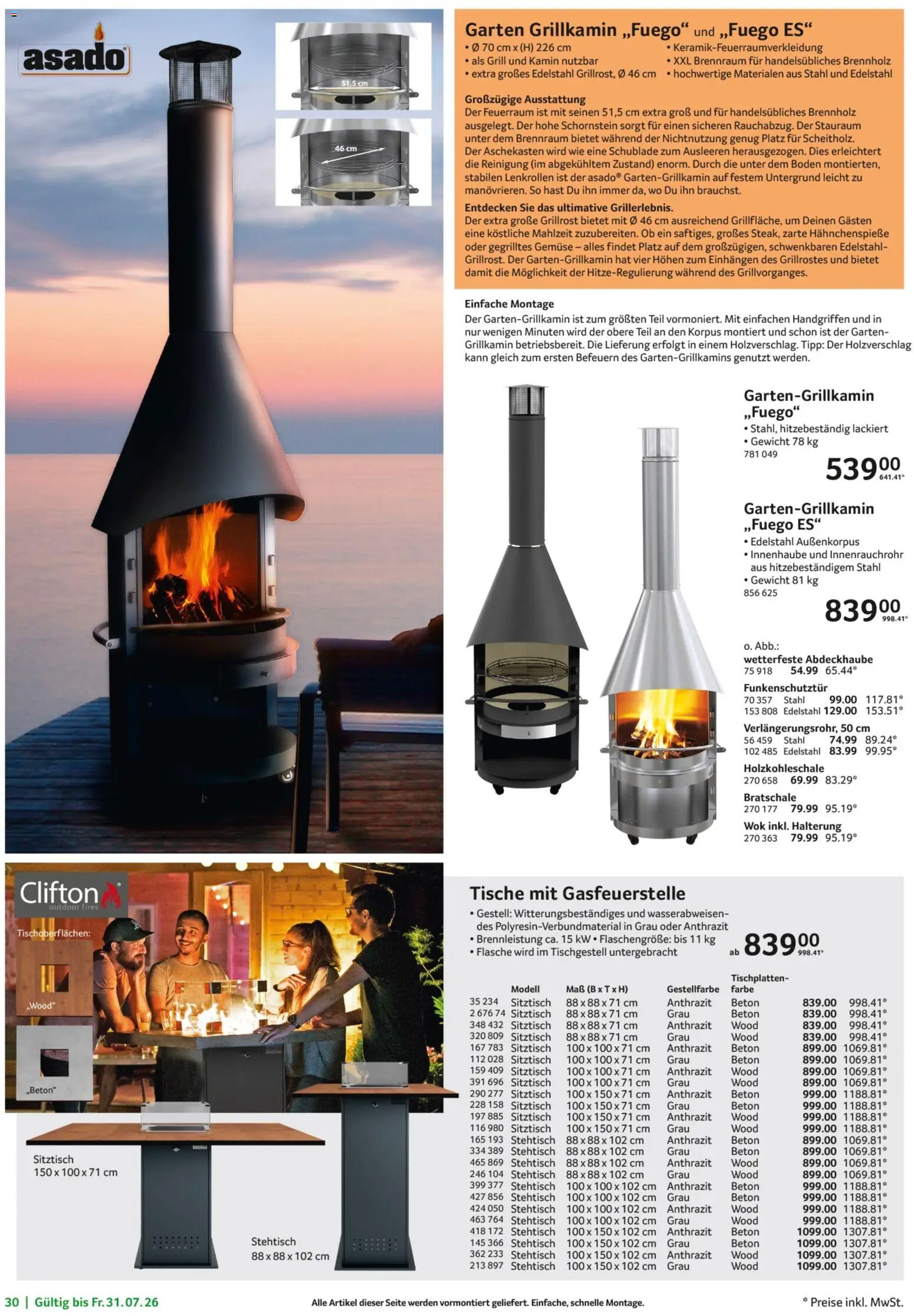 Selgros Garten Exklusiv – gültig ab 19.03.2026 | Seite: 30 | Produkte: Gewicht, Grill, Kamin, Gemüse