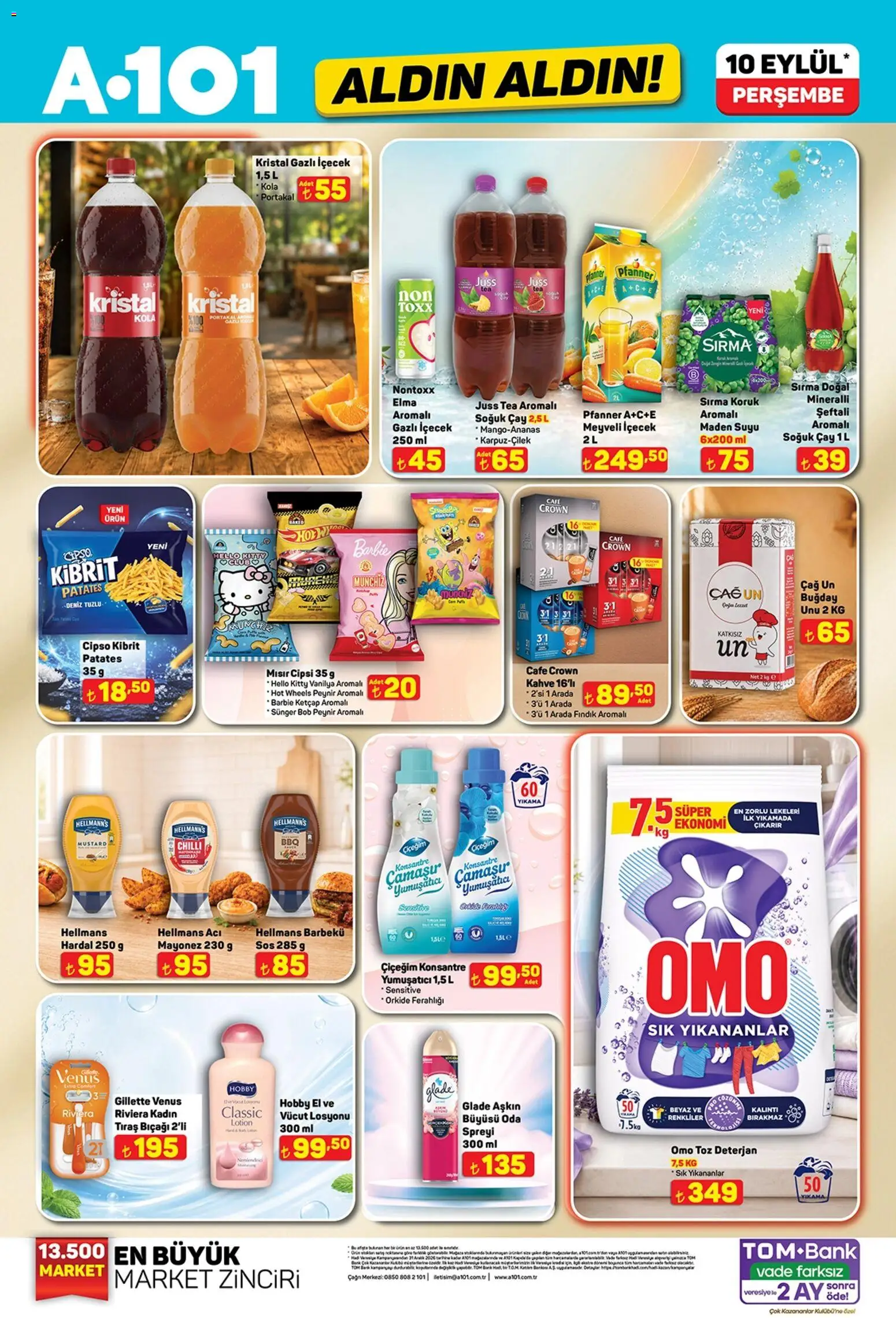 A101 - Katalog Aldın Aldın - 10 Eylül 2026 tarihinden itibaren geçerlidir | Sayfa: 2 | Ürünler: Kahve, Deterjan, Çay, Soğuk çay