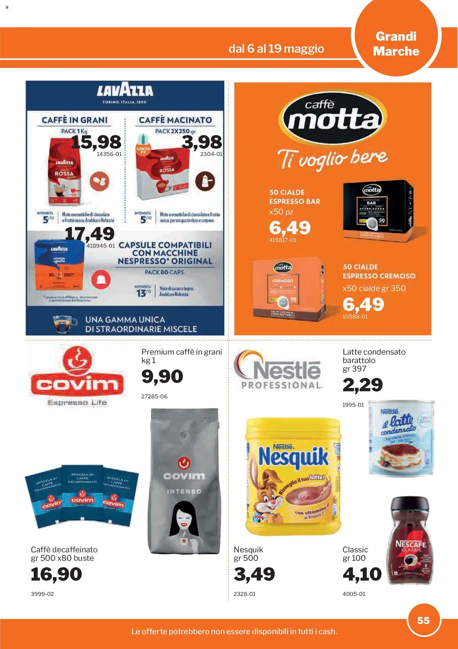 Volantino Sogegross del 06.05.2026 | Pagina: 55 | Prodotti: Cioccolato, Frutta, Cacao, Latte condensato