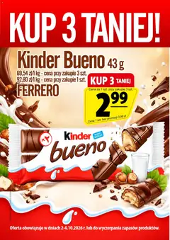 Pogląd oferty "Prim Market promocje - Kinder Bueno" - ważna od 02.10.2026