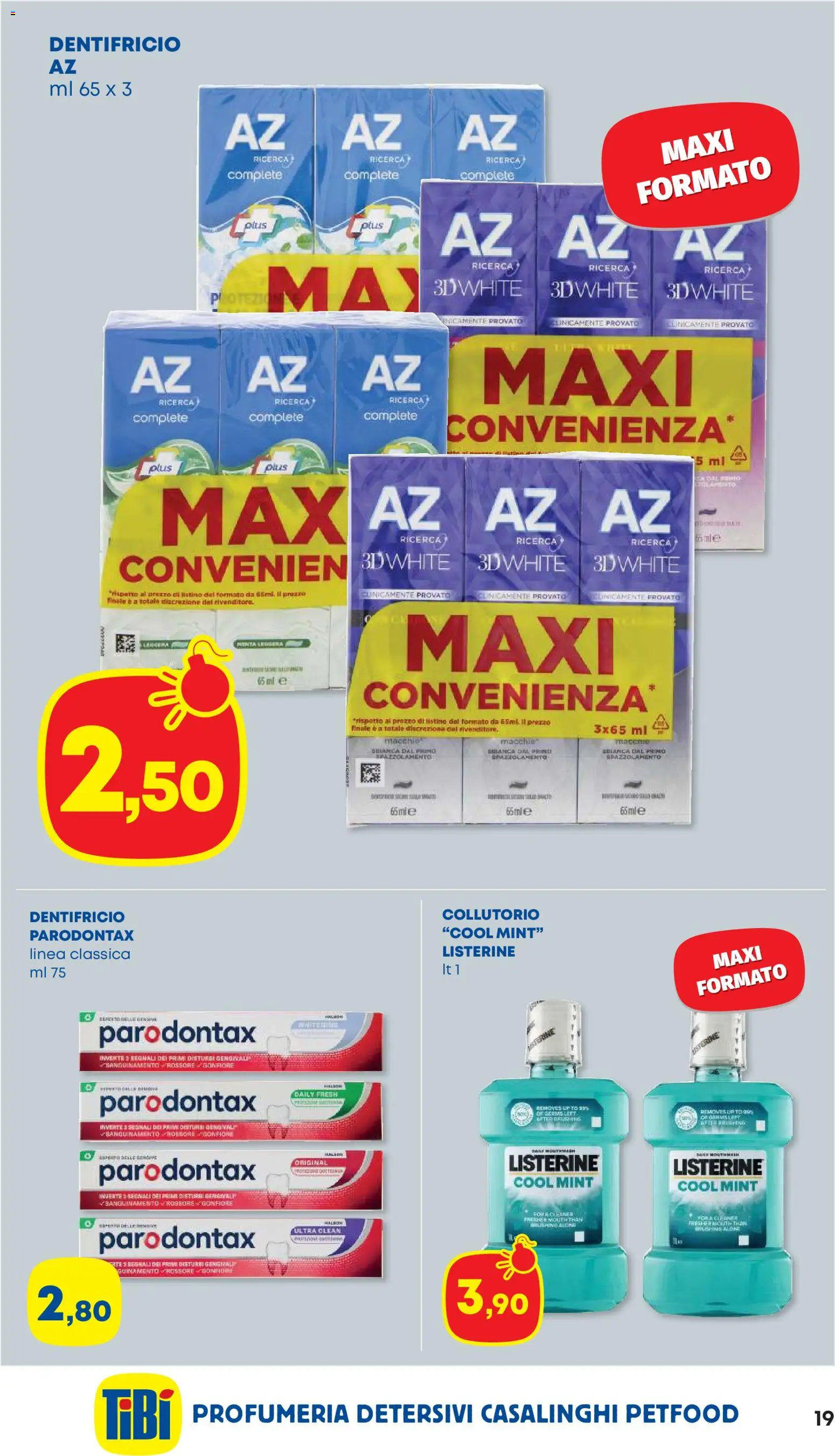 Volantino Panorama del 07.05.2026 | Pagina: 19 | Prodotti: Dentifricio, Collutorio