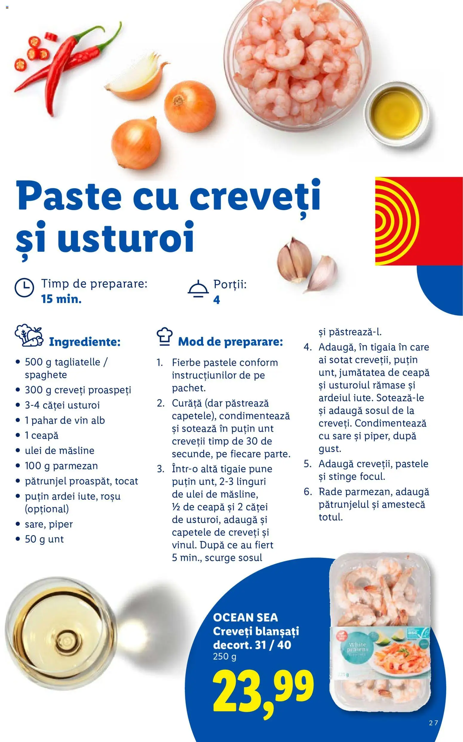 Noul catalog Lidl – valabil de la 07.09.2026 | Pagină: 27 | Produse: Ardei, Paste, Sare, Parmezan