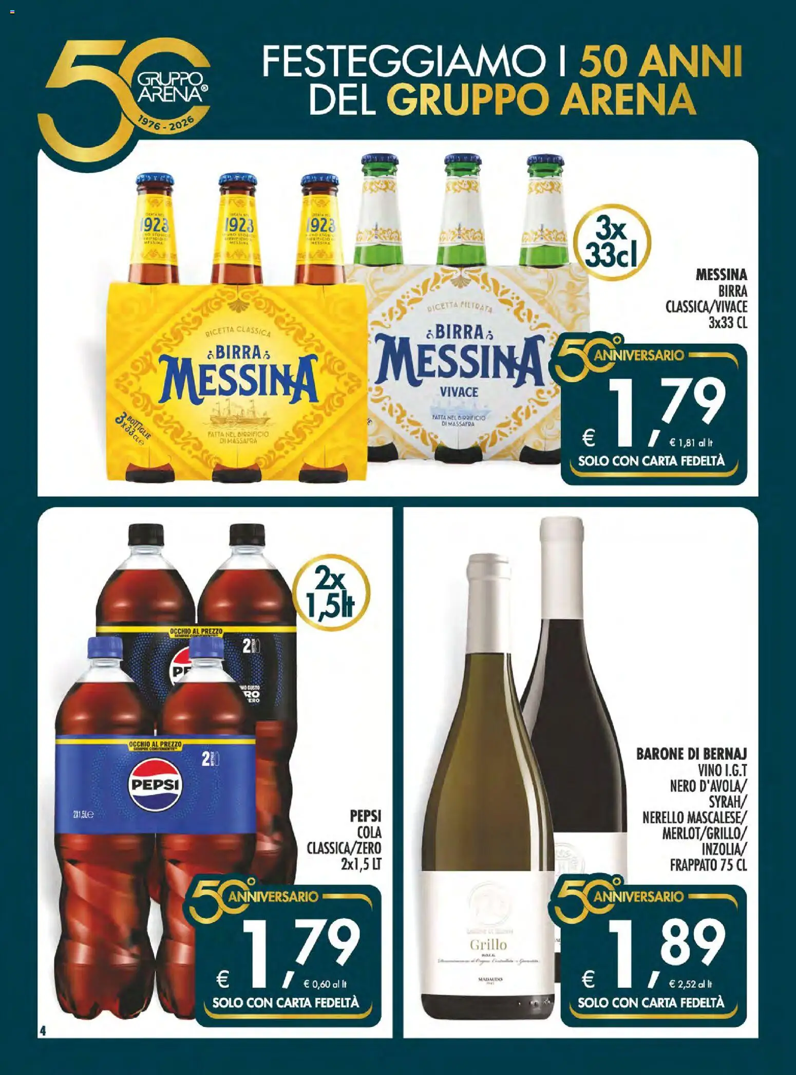 Volantino SuperConveniente del 07.05.2026 | Pagina: 4 | Prodotti: Birra, Vino, Pepsi