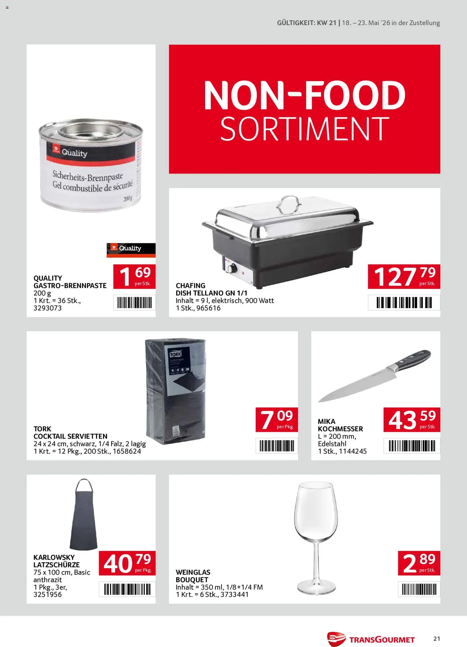 Transgourmet Zustellaktion gültig ab 18.05.2026 | Seite: 21