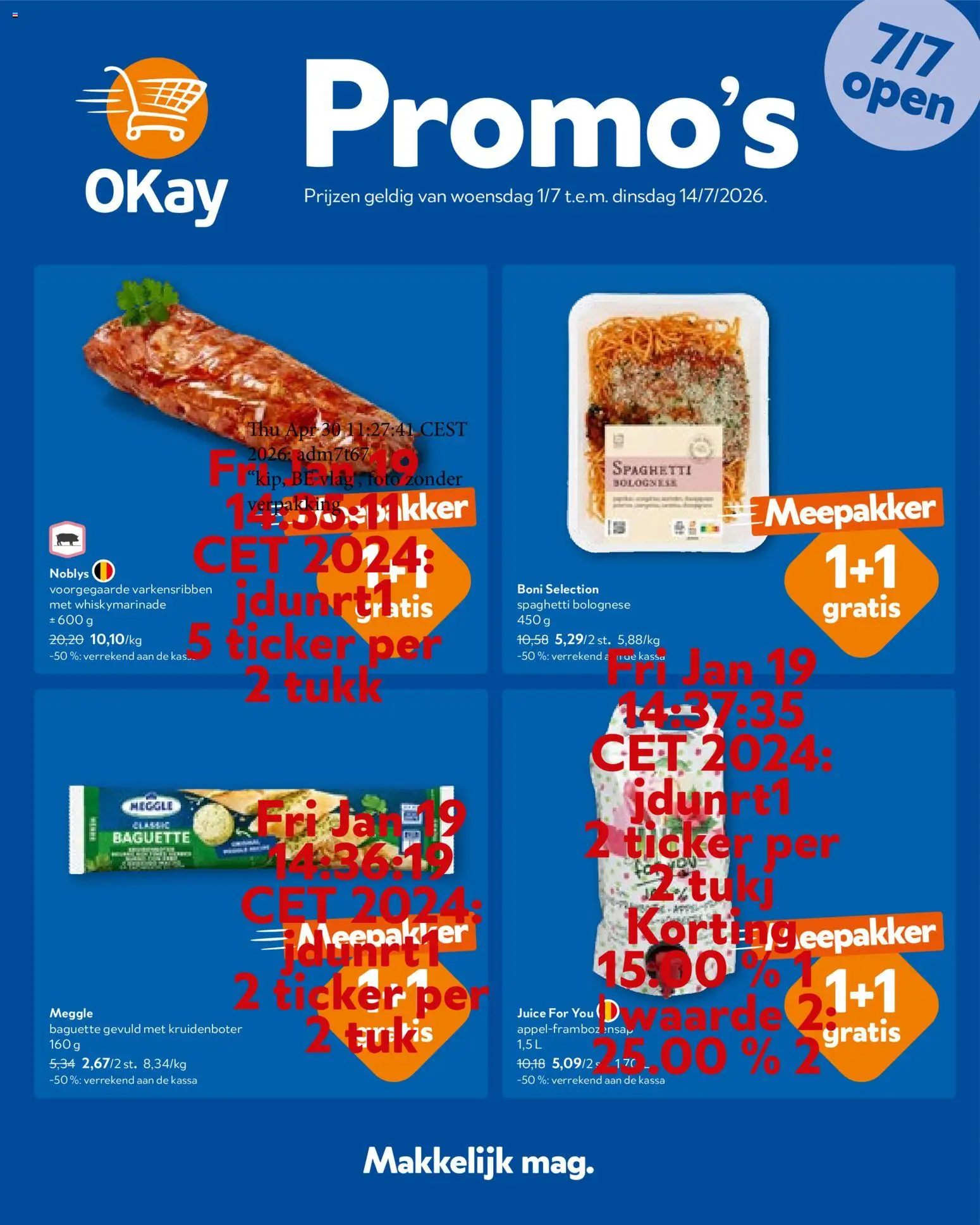 {H1} | Pagina: 1 | Producten: Baguette, Szeletelt bacon