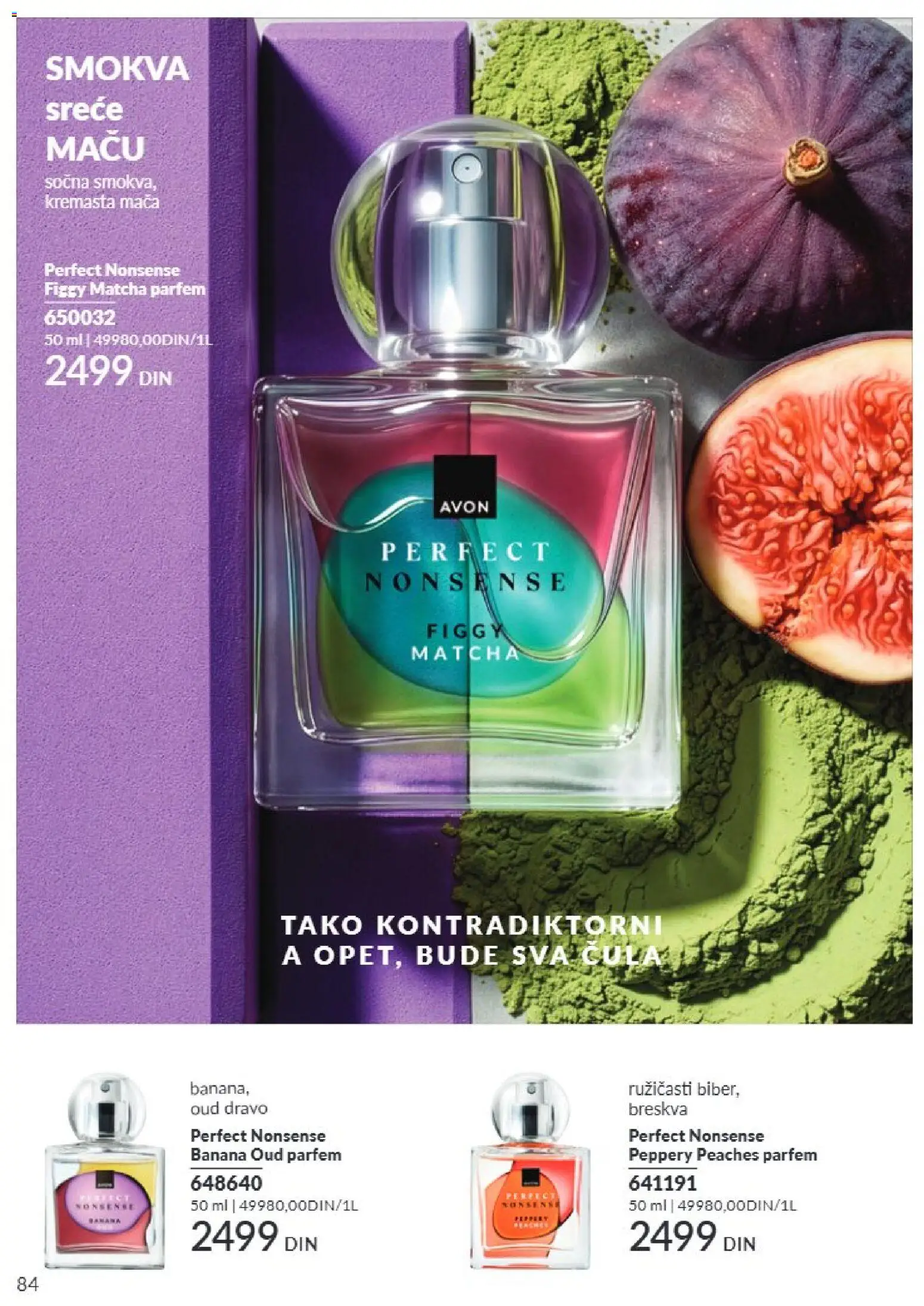 AVON katalog - važi od 01.09.2026 | Strana: 84 | Proizvode: Banana, Parfem, Matcha, Breskva
