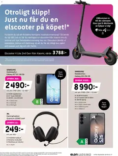 Elon erbjudanden - Förhandsvisning av reklamblad från butik Elon aktuell från 25.05.2026 | Sida: 20 | Produkter: Elscooter, Galler, Mikrofon