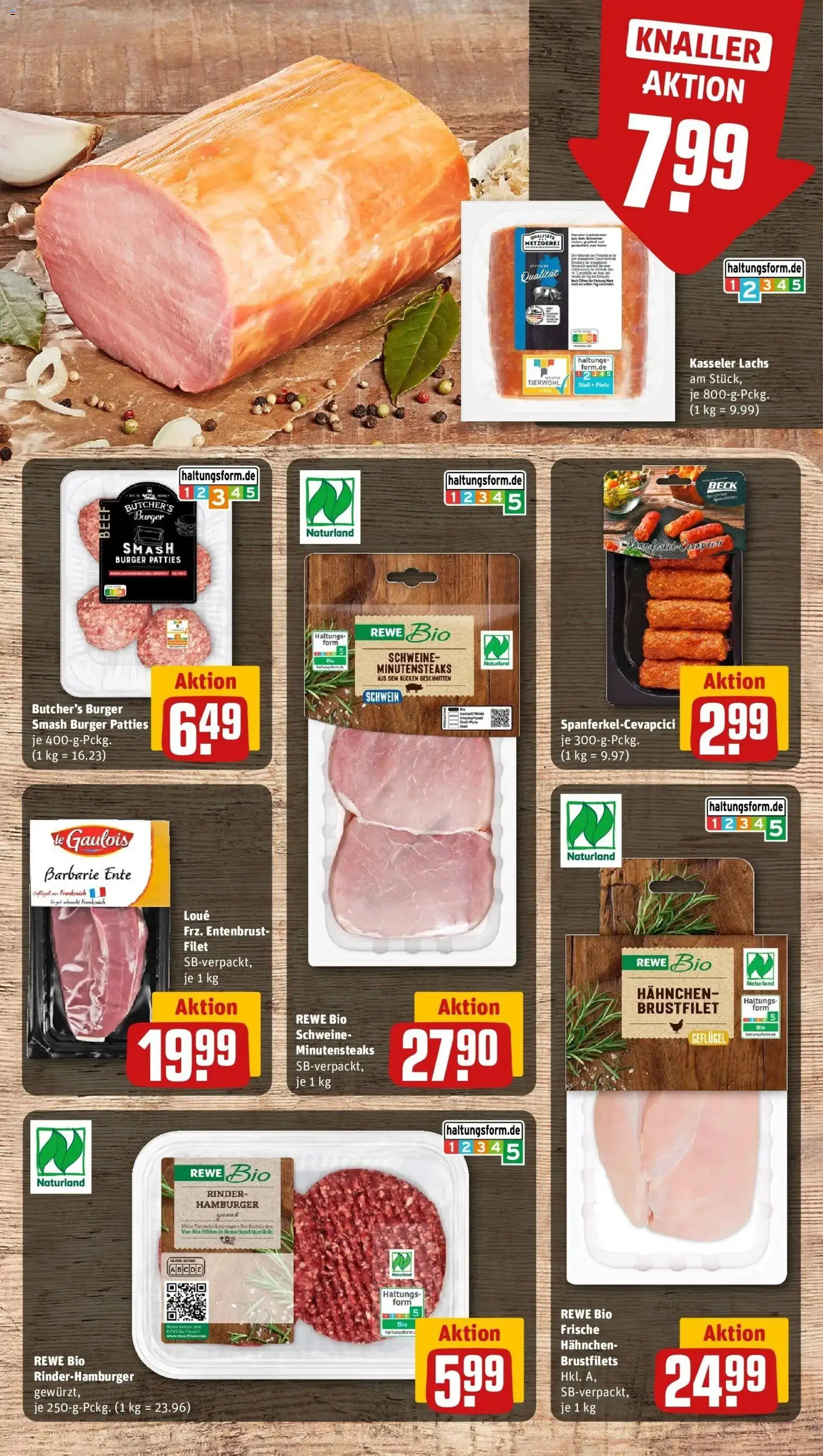 REWE Prospekt ab 12.10.2026 zum Blättern » Angebote | Seite: 6 | Produkte: Hahnchen, Burger, Lachs, Ente